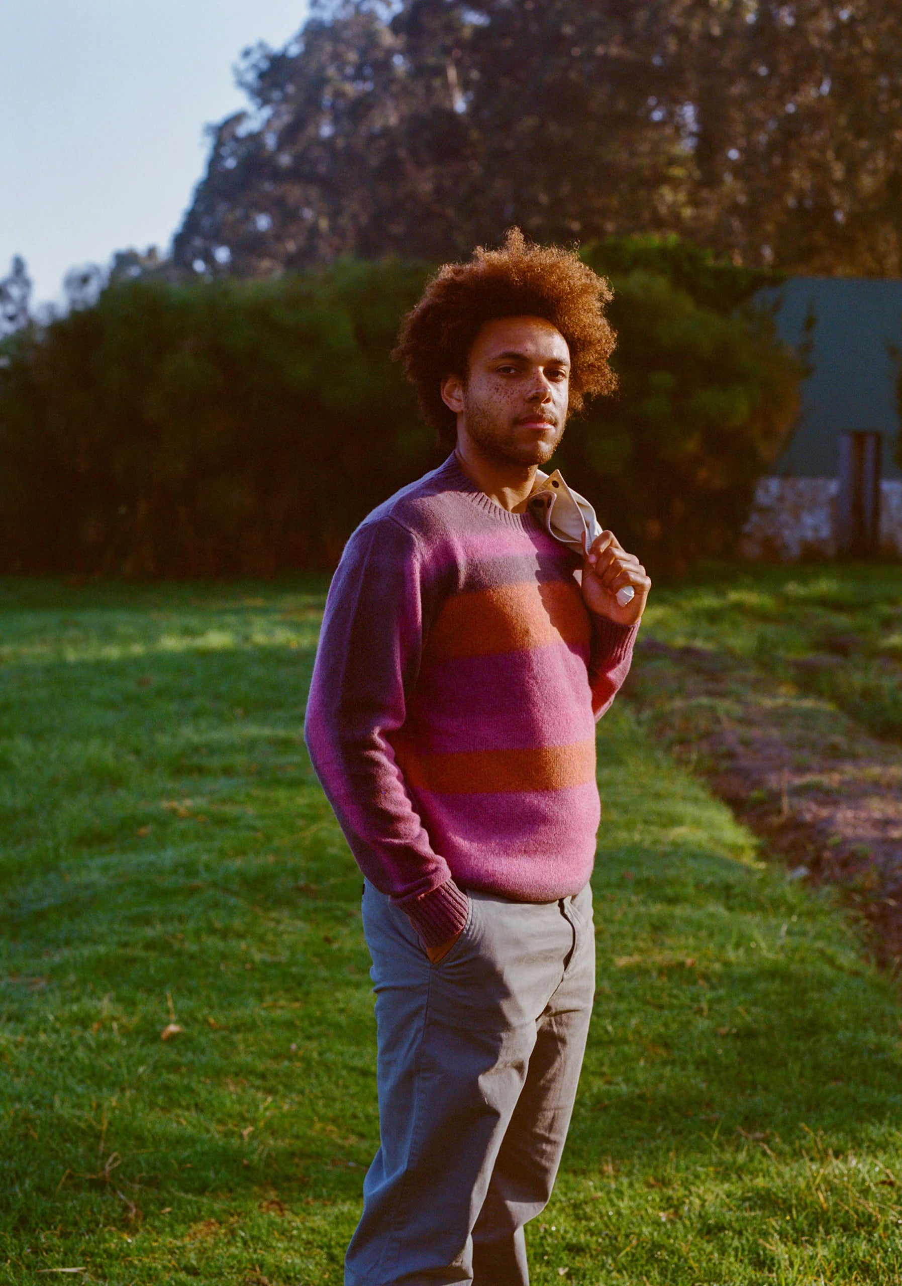 Knit Sweater CRD Fuchsia - Orange