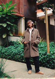 Simonne M Coat in Coffee - Beige