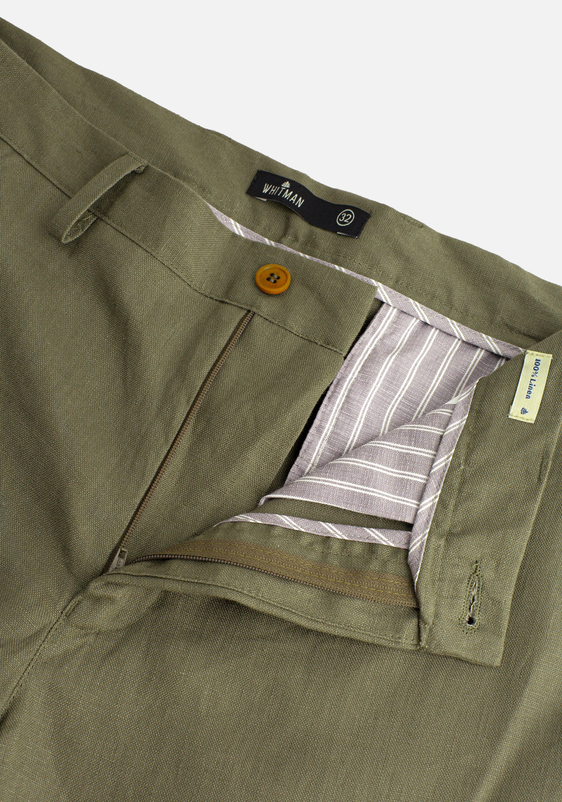 Manabi Lino Military Green Shorts