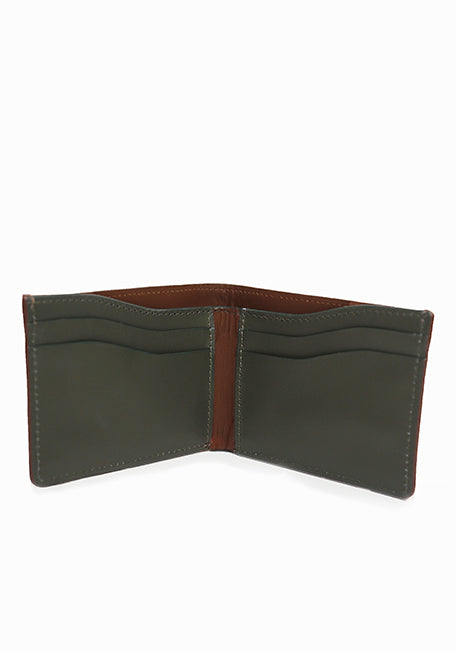 Brescia Wallet Leather Brown/Green 