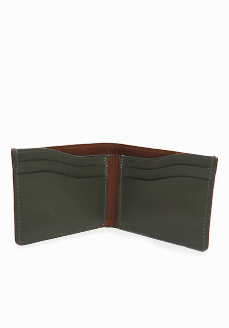 Brescia Green/Brown Leather Wallet