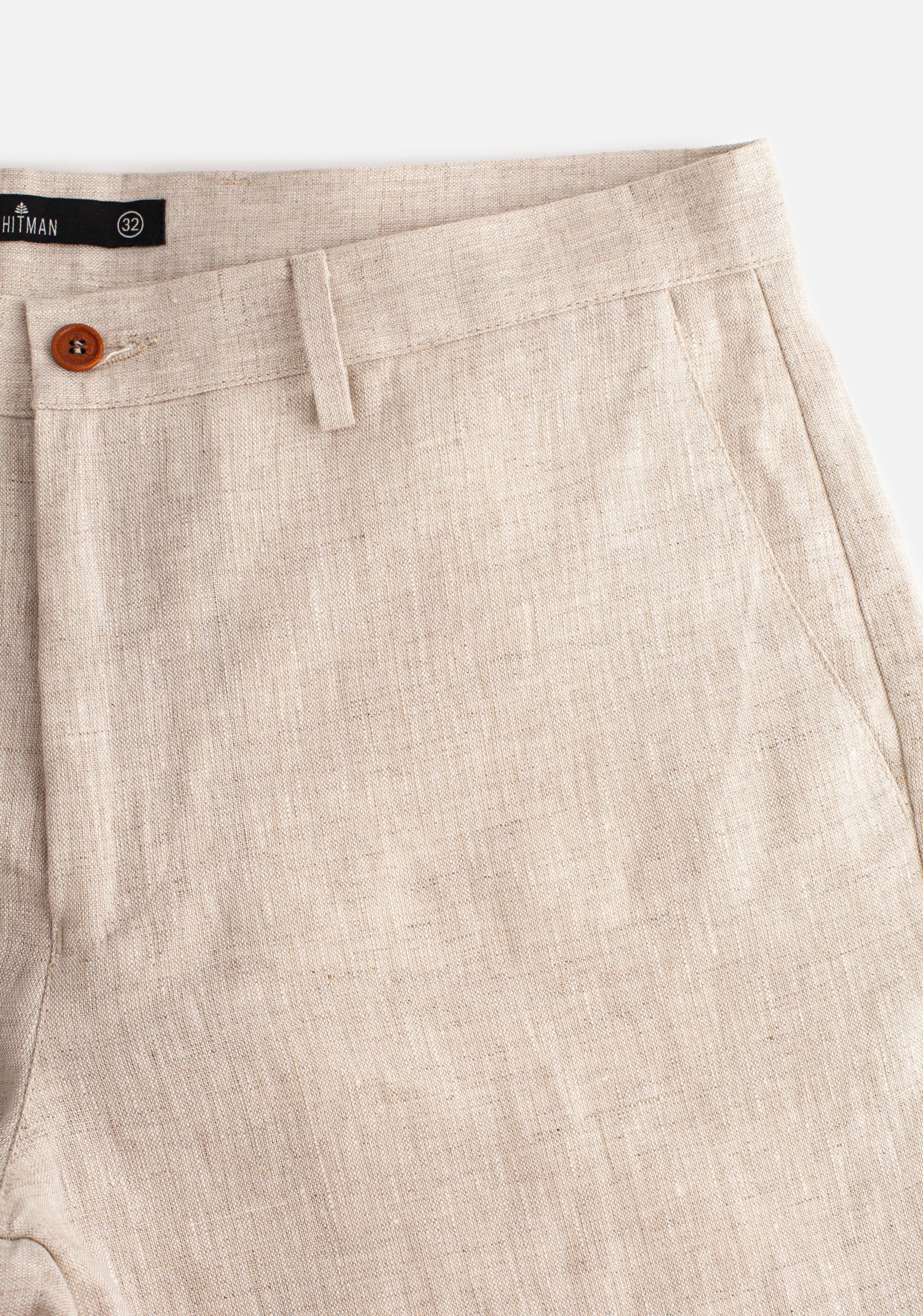 Manabi Linen Bermuda Oatmeal