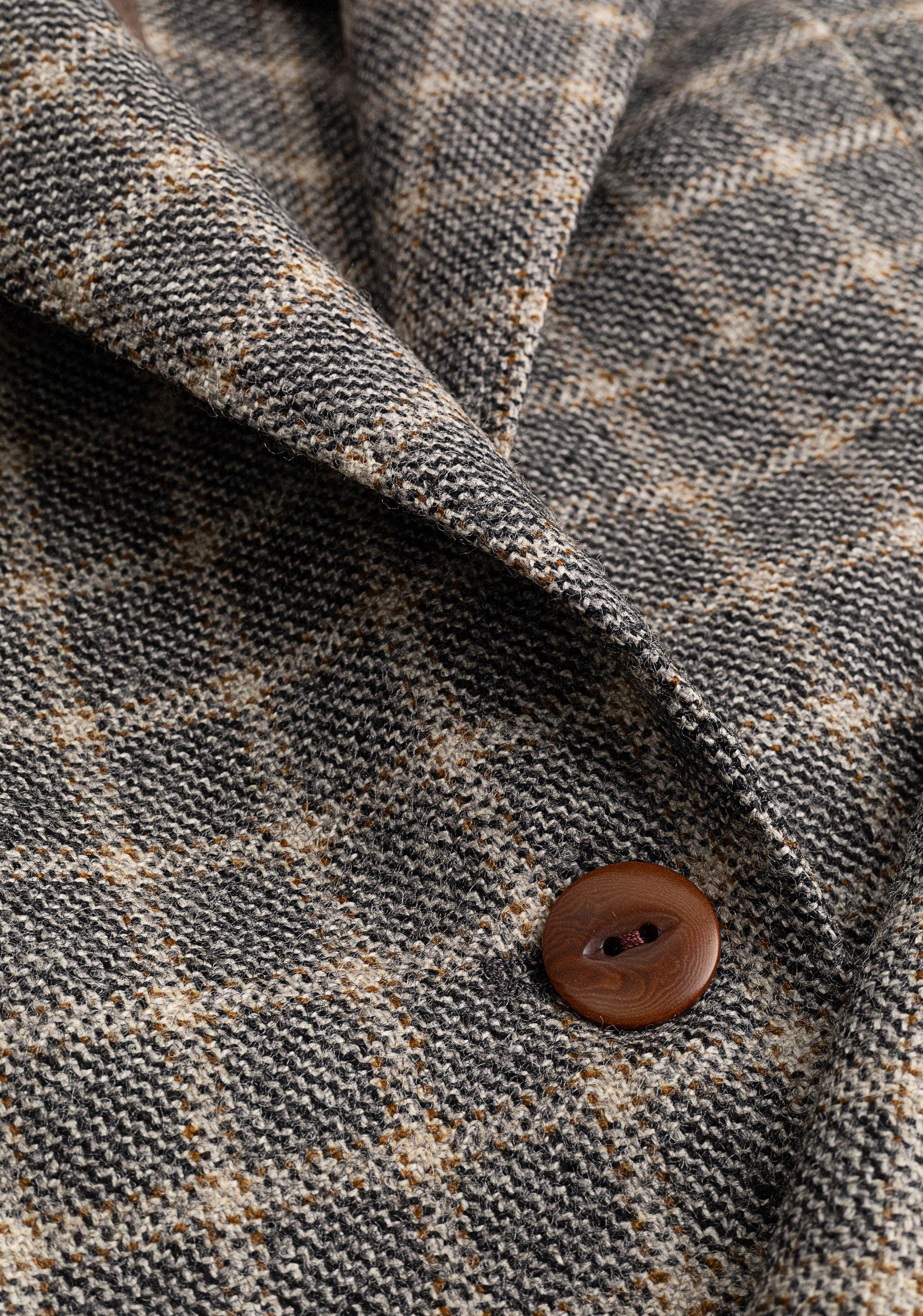 Agatha Grey Beige Plaid Blazer