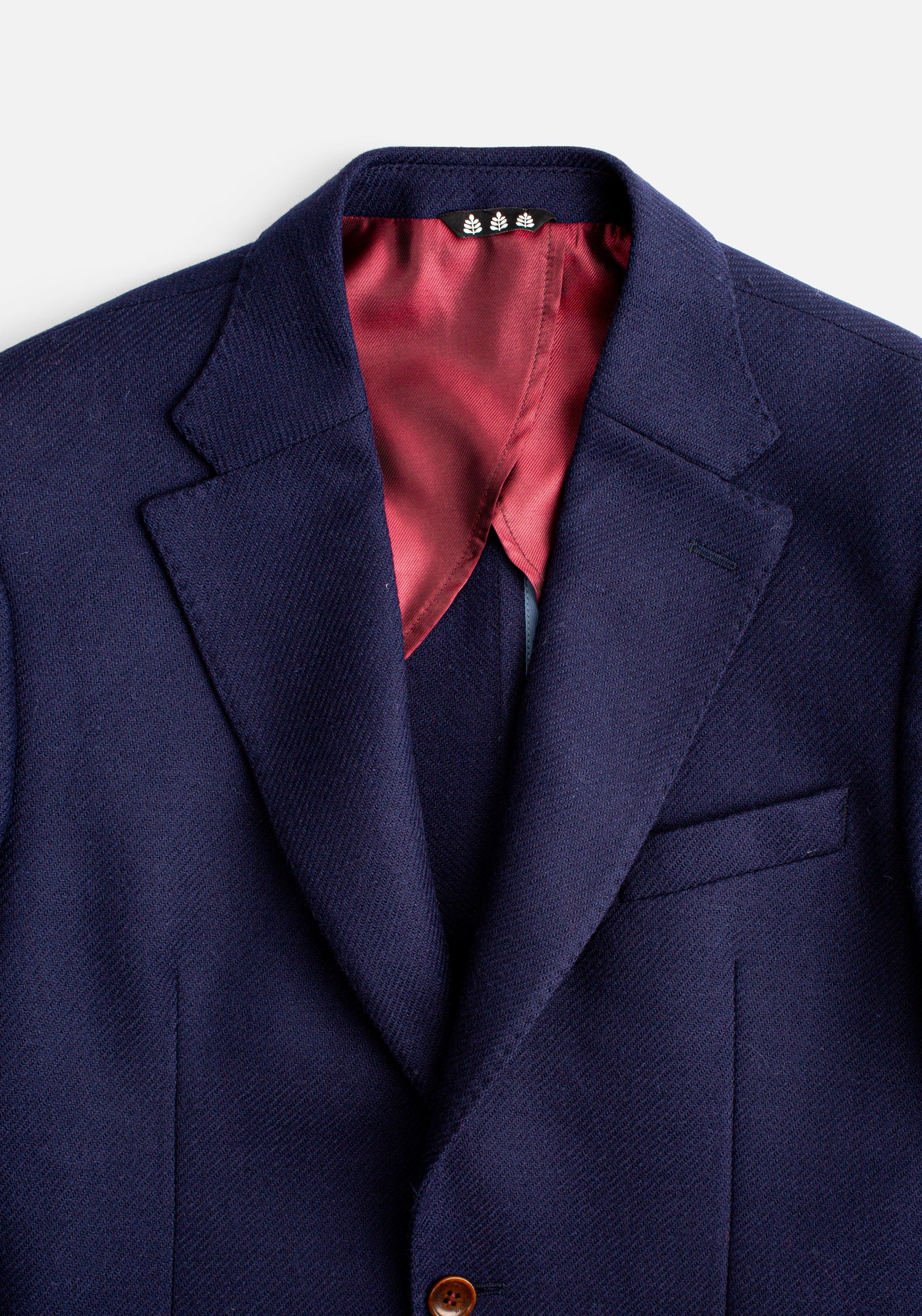 H Poet Dark Blue Wool Blazer