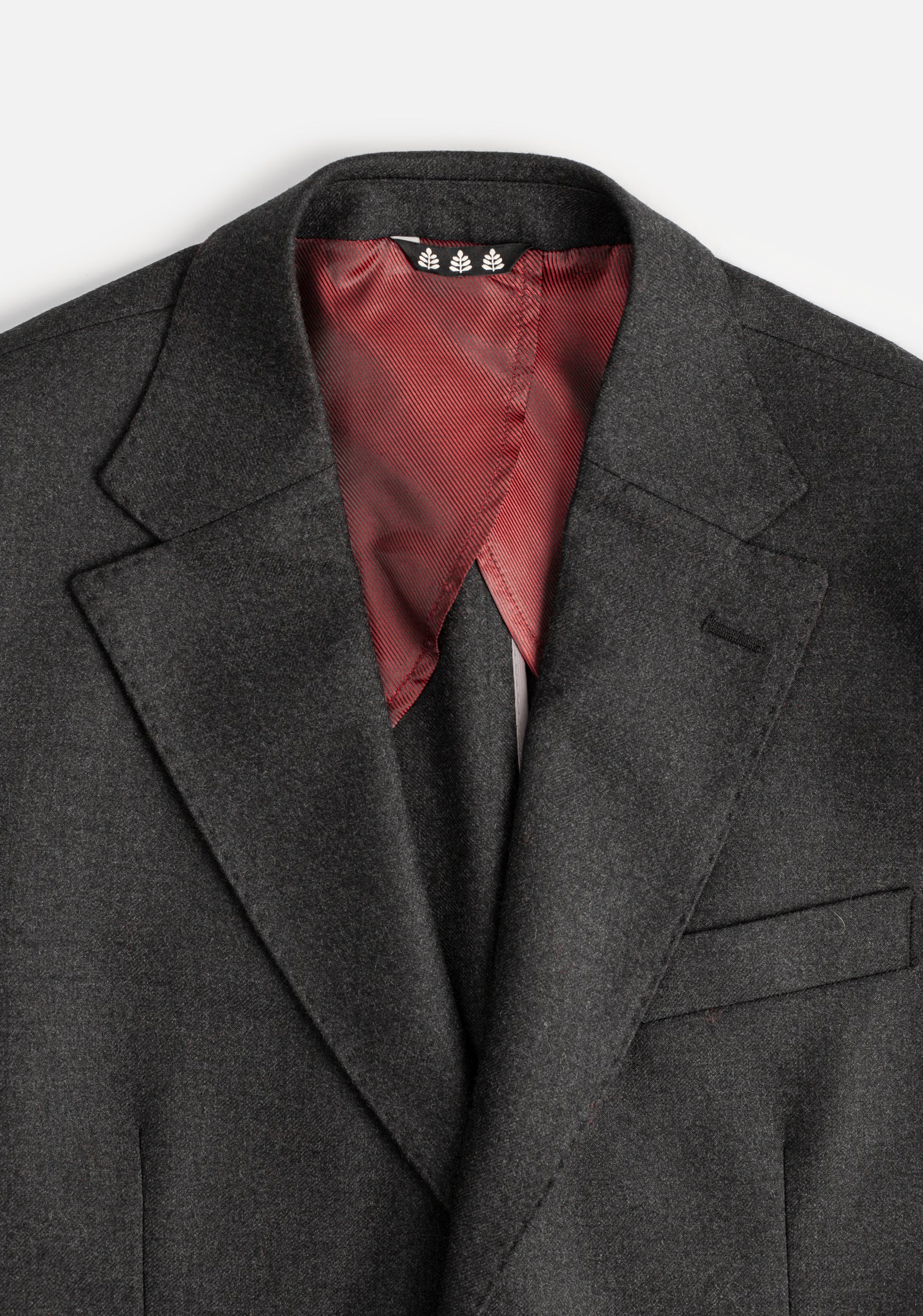 Blazer H Poet Wool Solid Dark Gray