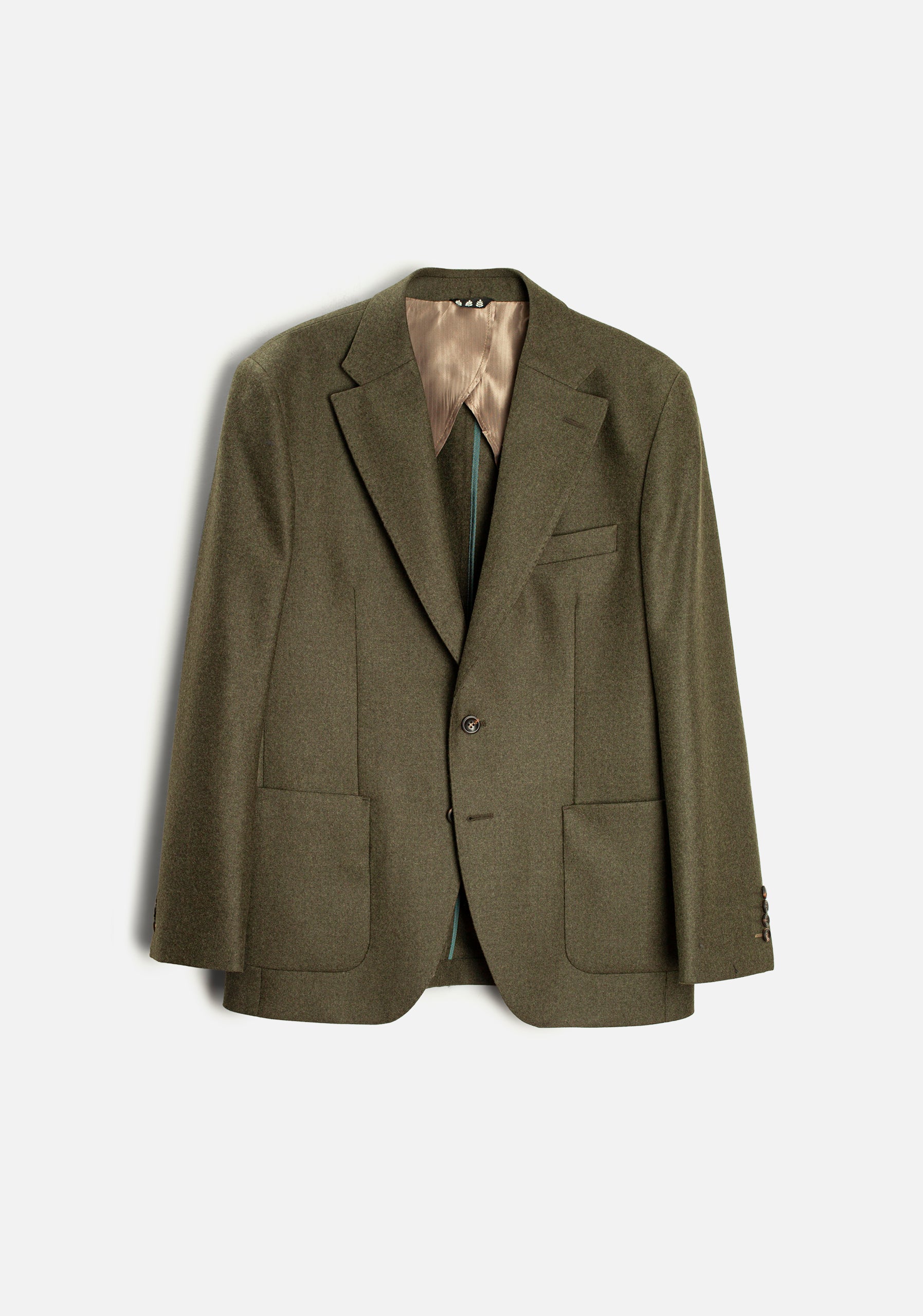 Blazer H Poet Wool Solid Color Green Medium