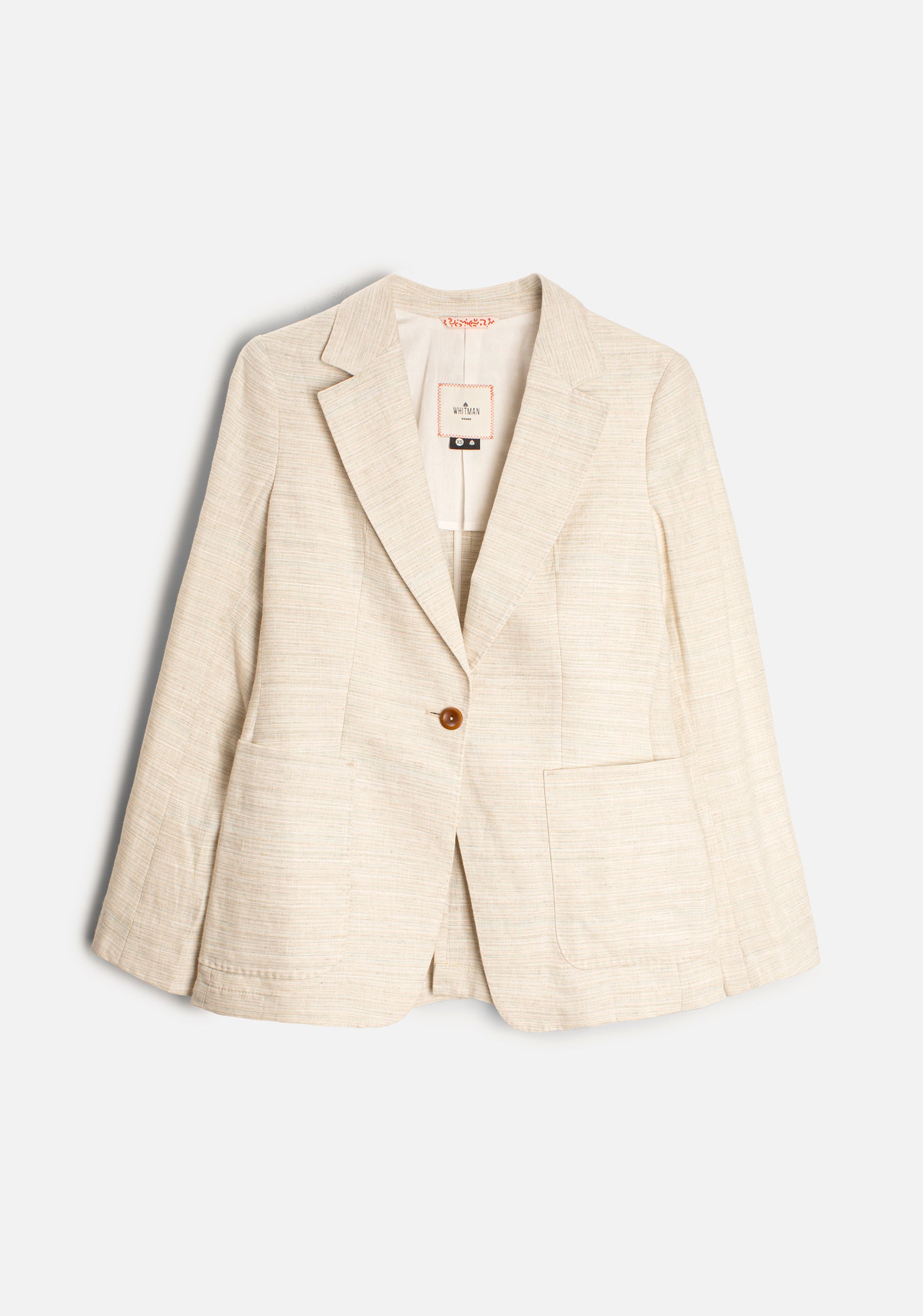 Blazer Harriet Linen Ivory Stripes