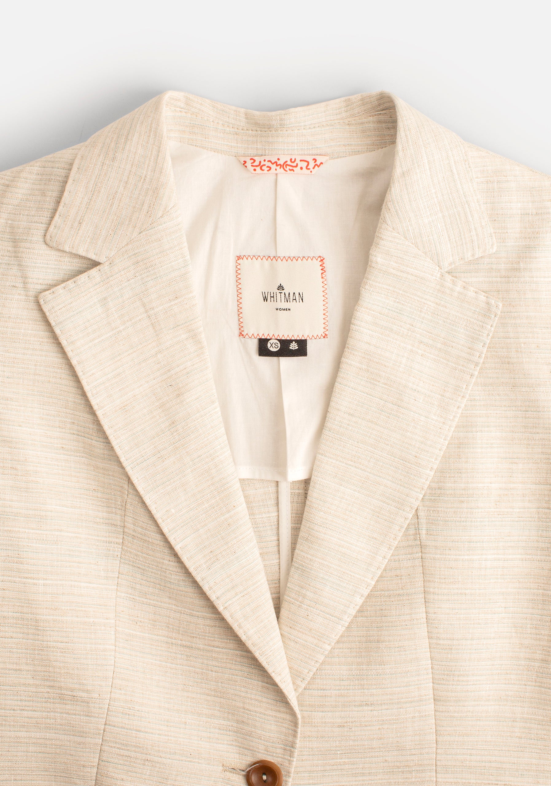 Blazer Harriet Linen Ivory Stripes