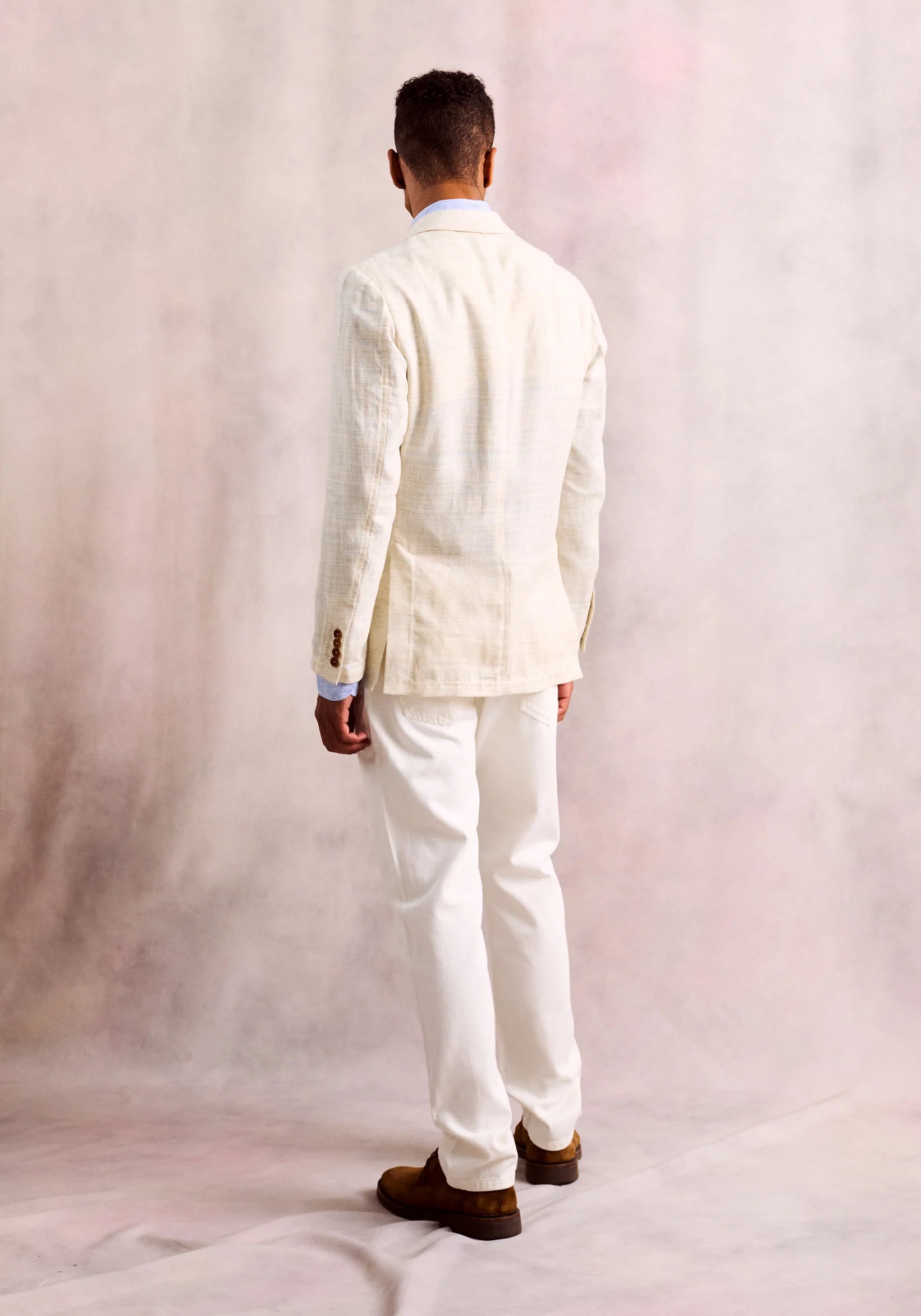 Jaipur Linen Ivory Stripes Blazer