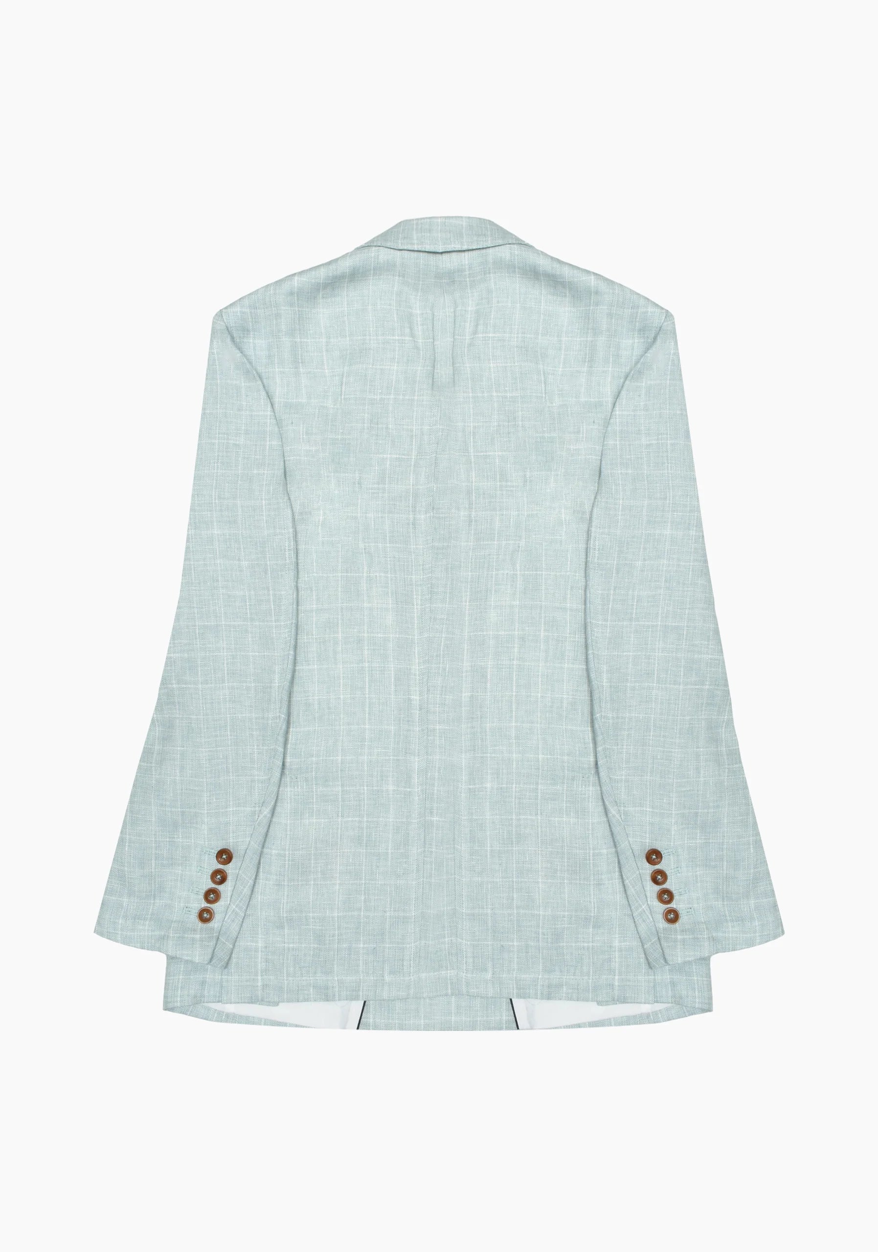 Jaipur Linen Mint Green Plaid Blazer