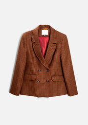 Madisson Wool Blazer in Coffee Brown