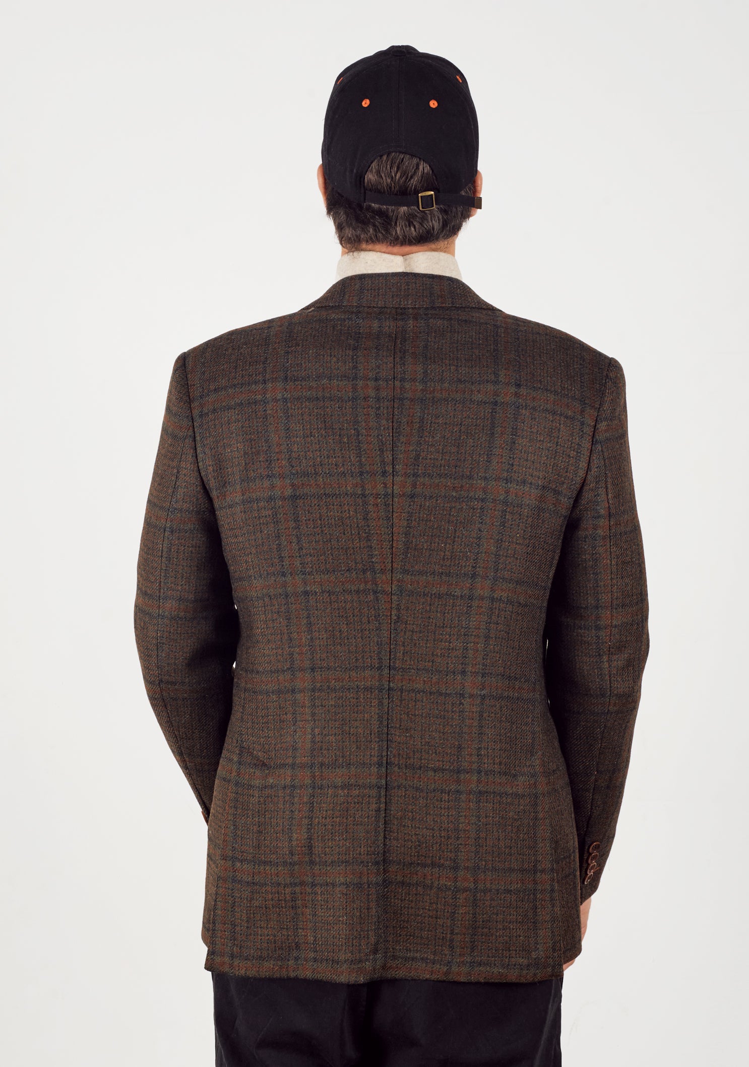 Poet Unstructured Ars Brown-Black – Green Plaid Blazer