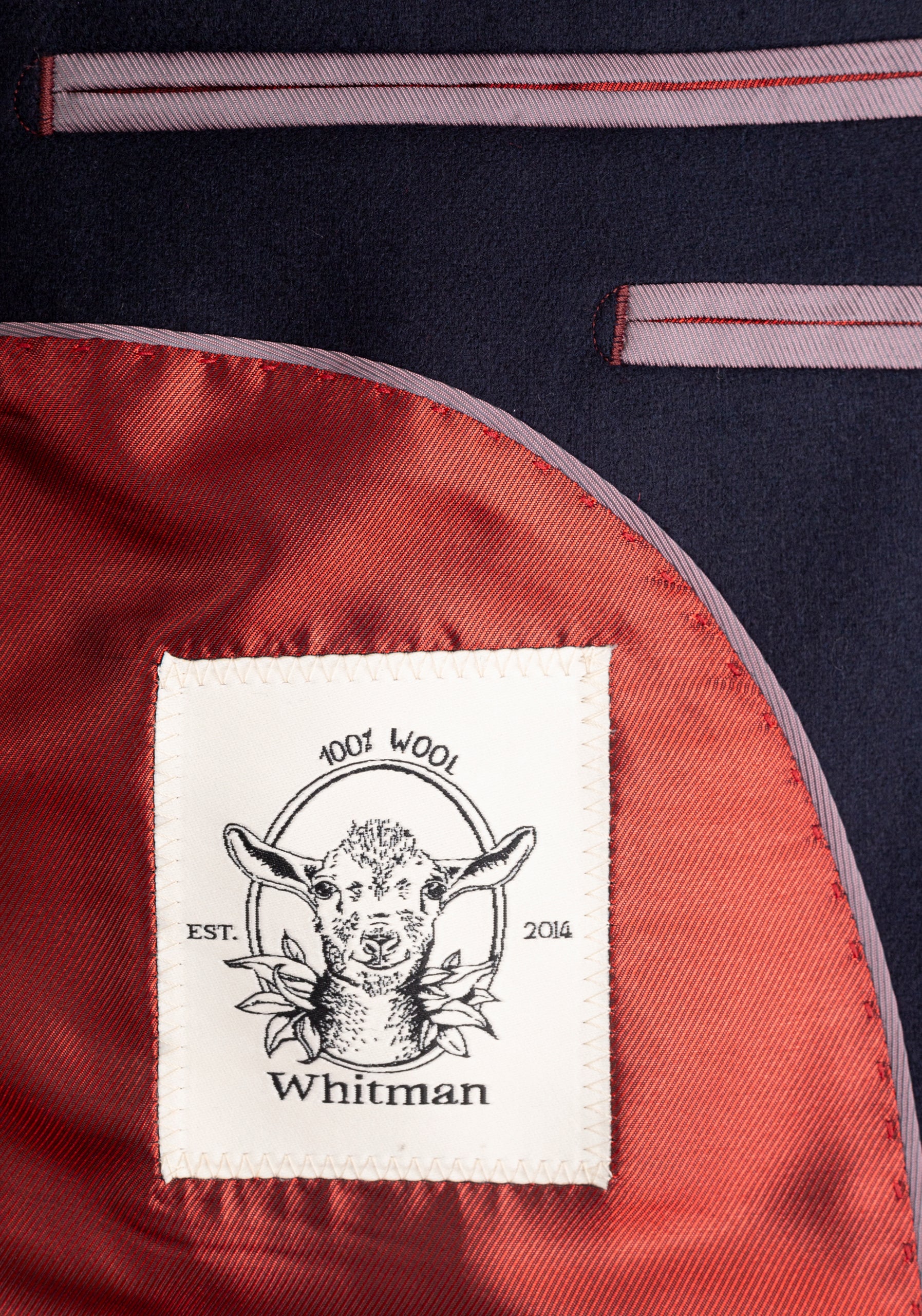 Poet Unstructured Blazer FL. Dark Blue.
