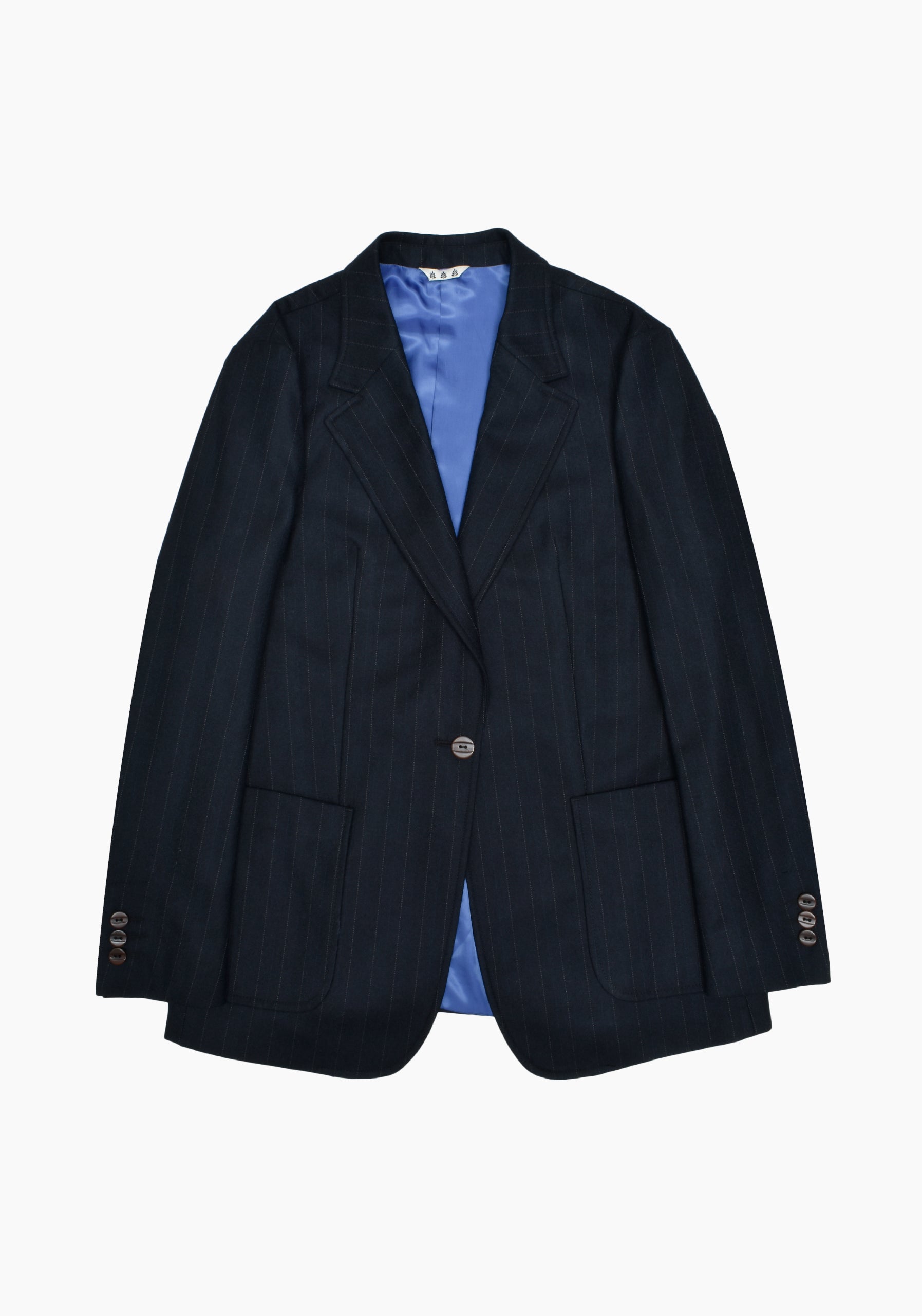 Poet Structured Blazer Blue Lines