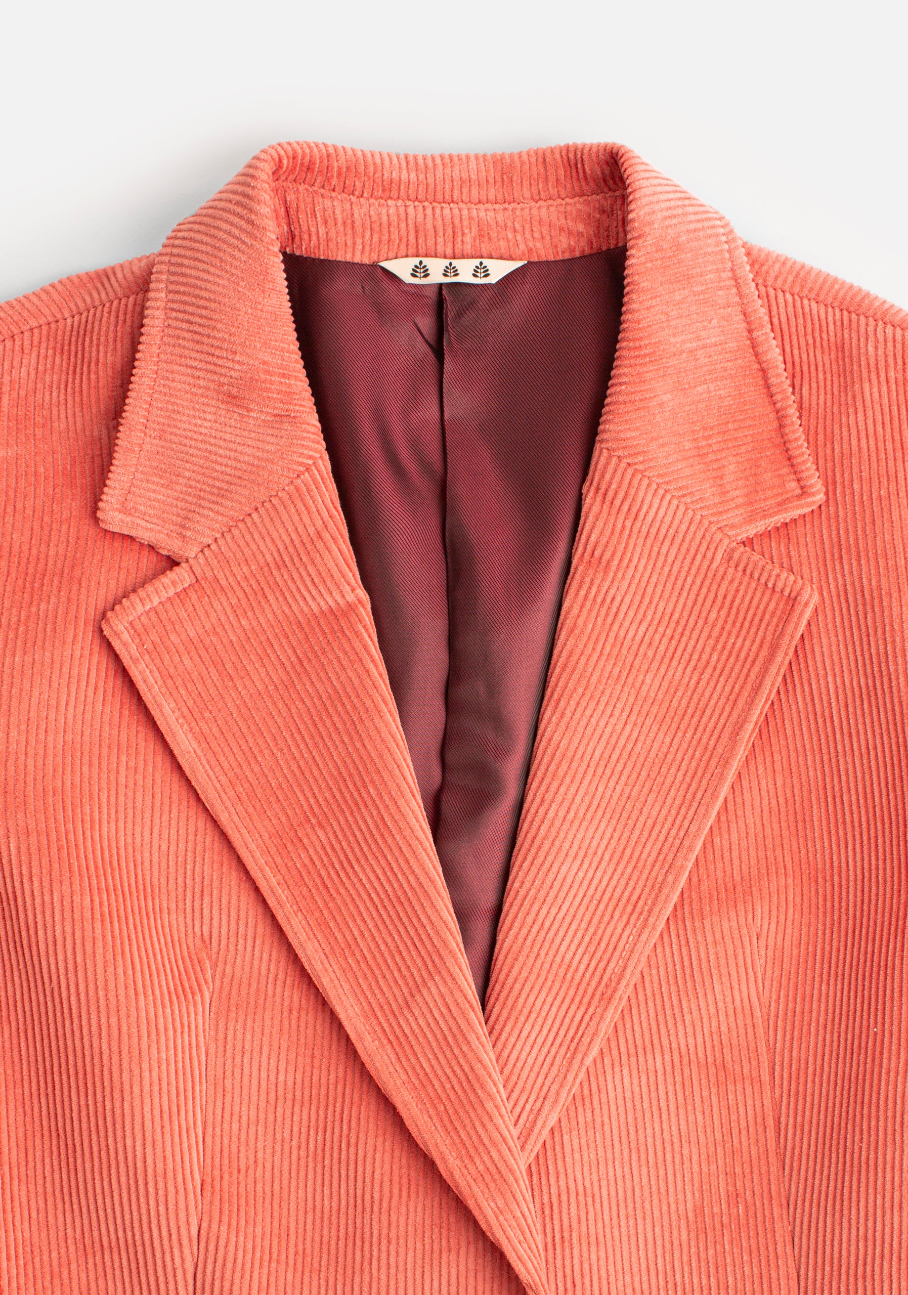 Blazer Poet Structured Corduroy Pink