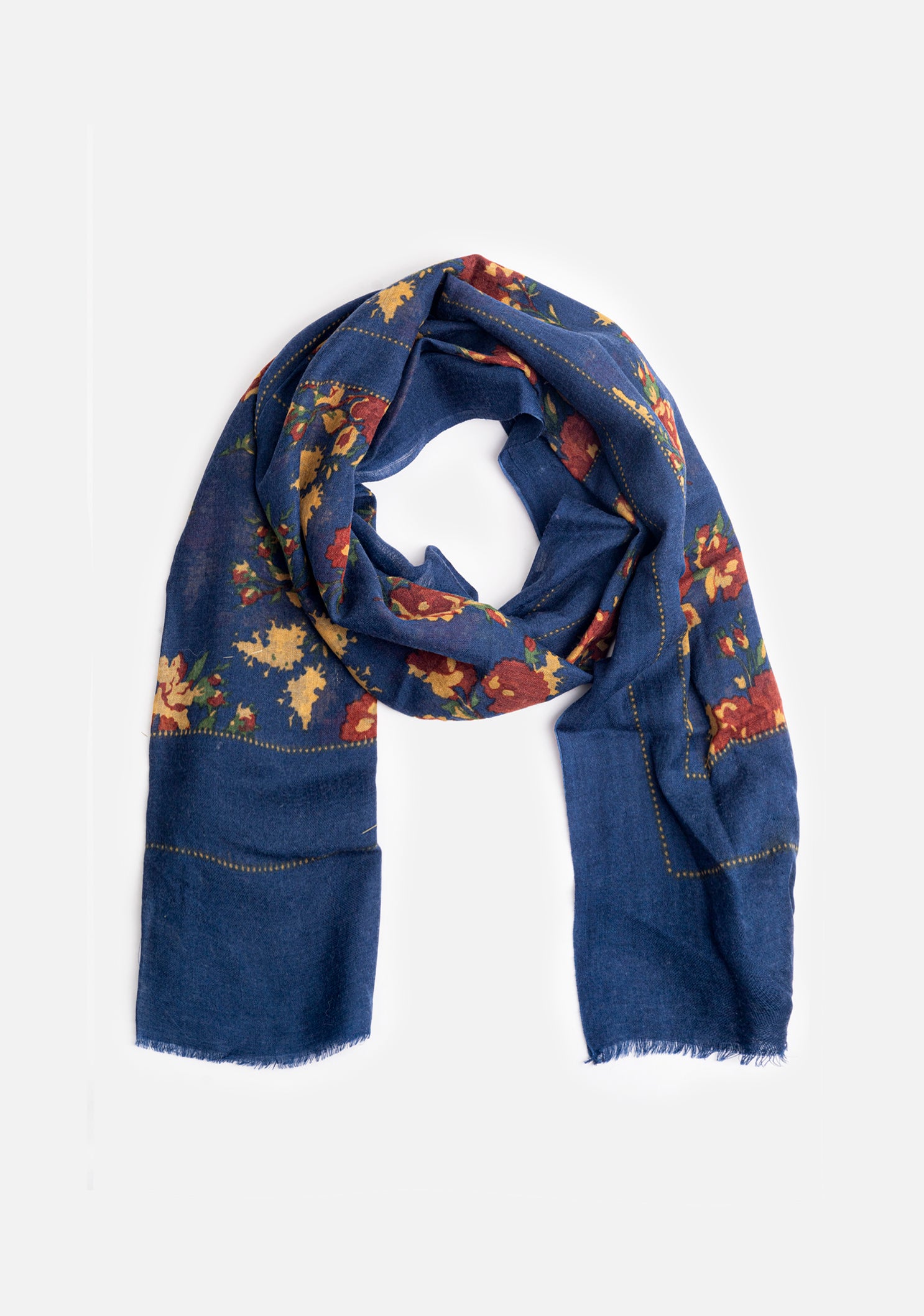 Scarf Chennai Blue-Wine