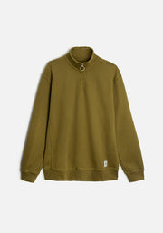 Oliver Olive Green H-Half-Zip Sweatshirt