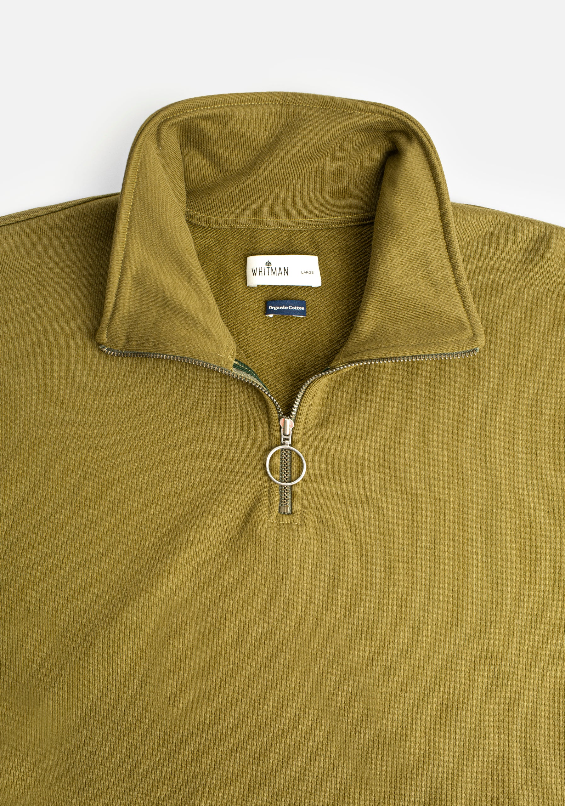 Oliver Olive Green H-Half-Zip Sweatshirt