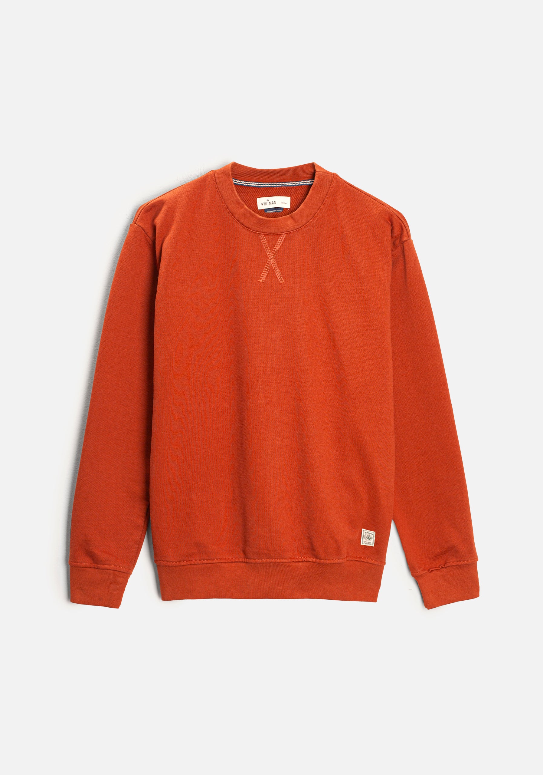 Terracotta Plain Crew Neck Sweatshirt