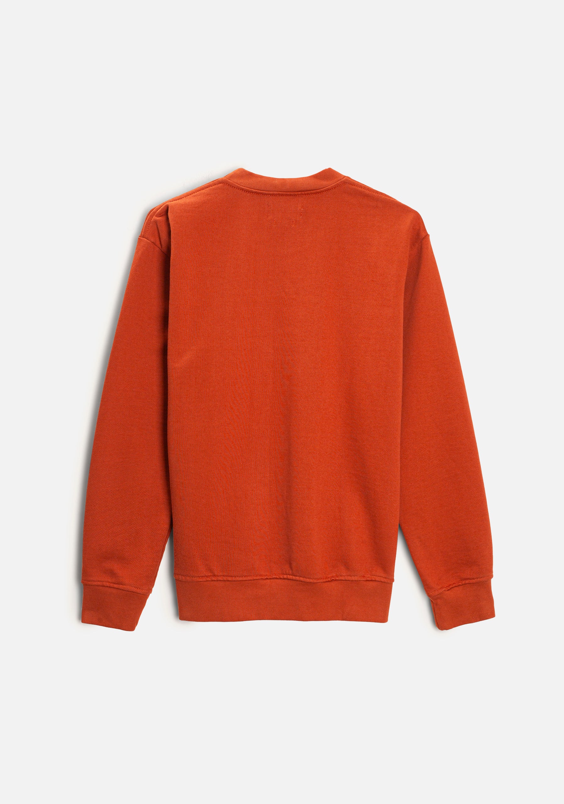 Terracotta Plain Crew Neck Sweatshirt