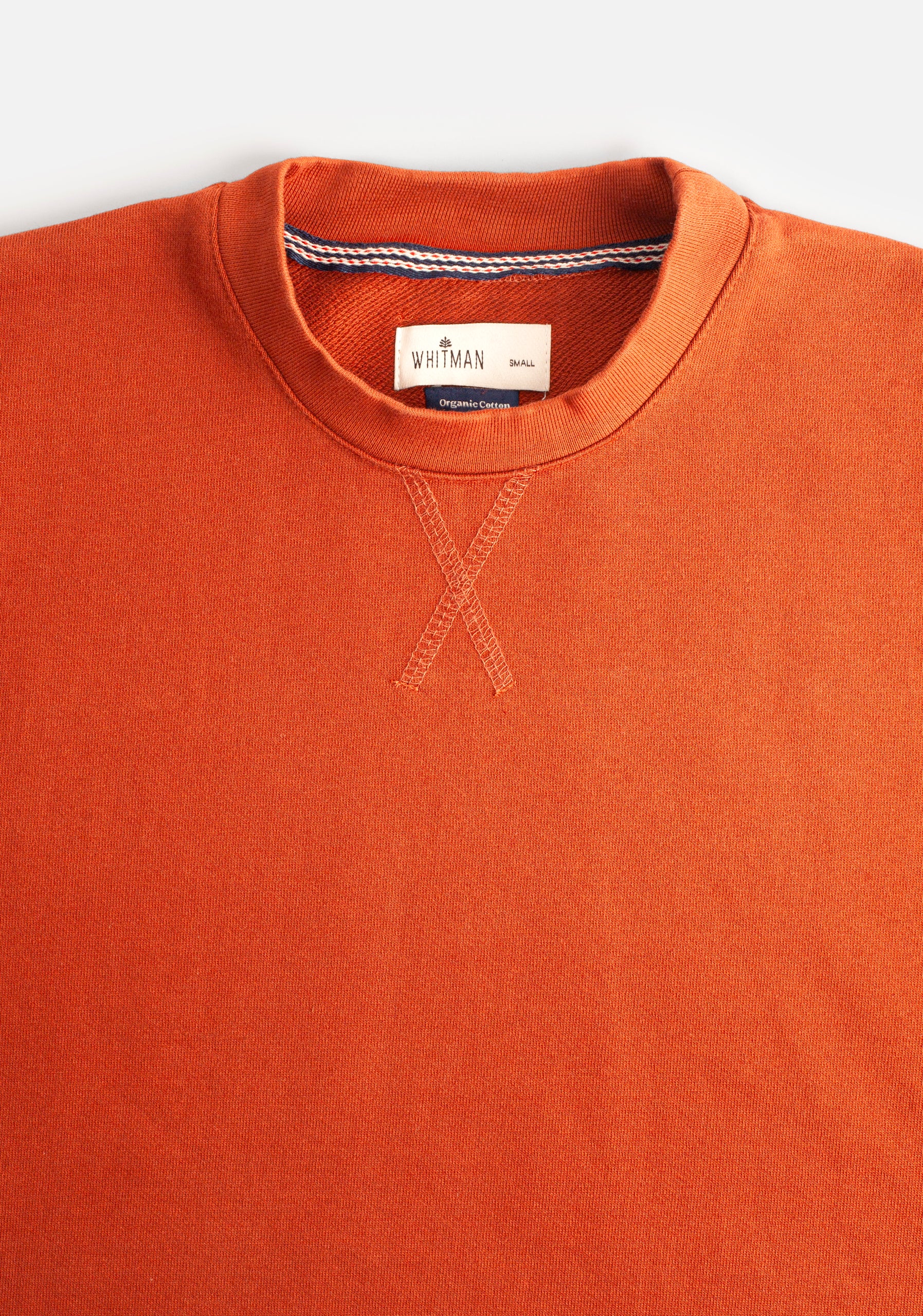 Terracotta Plain Crew Neck Sweatshirt