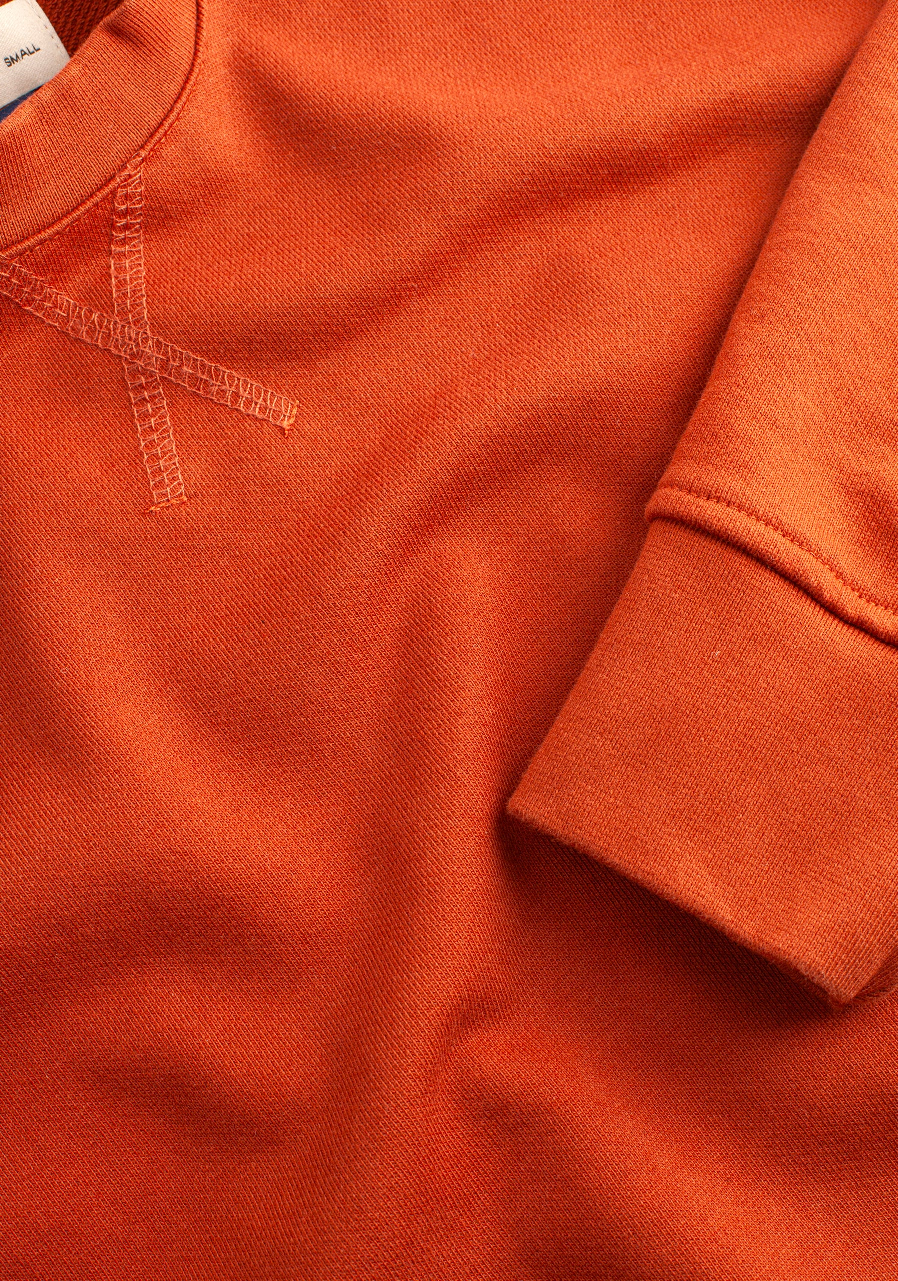 Terracotta Plain Crew Neck Sweatshirt