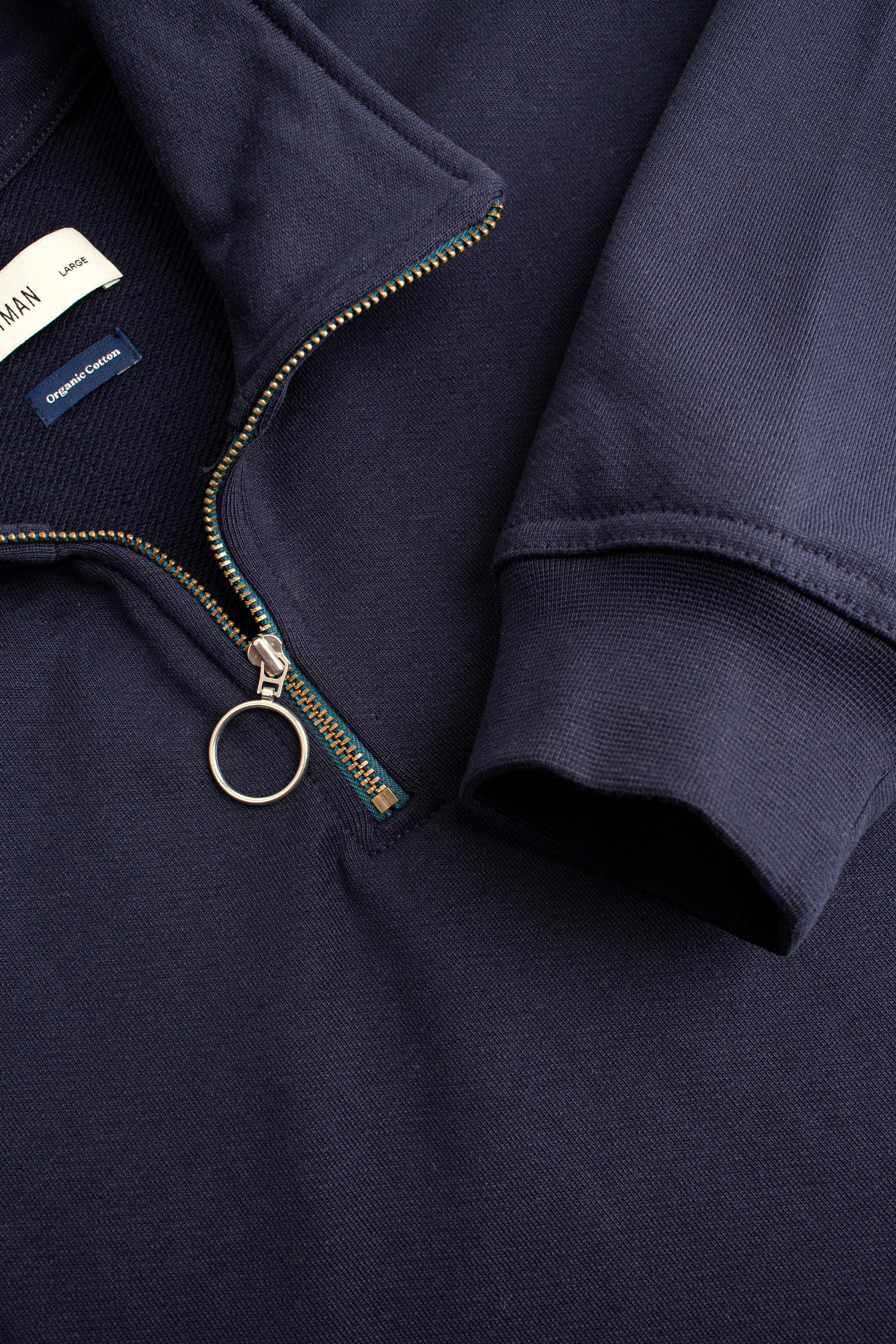 Oliver Blue Half Zip Sweatshirt