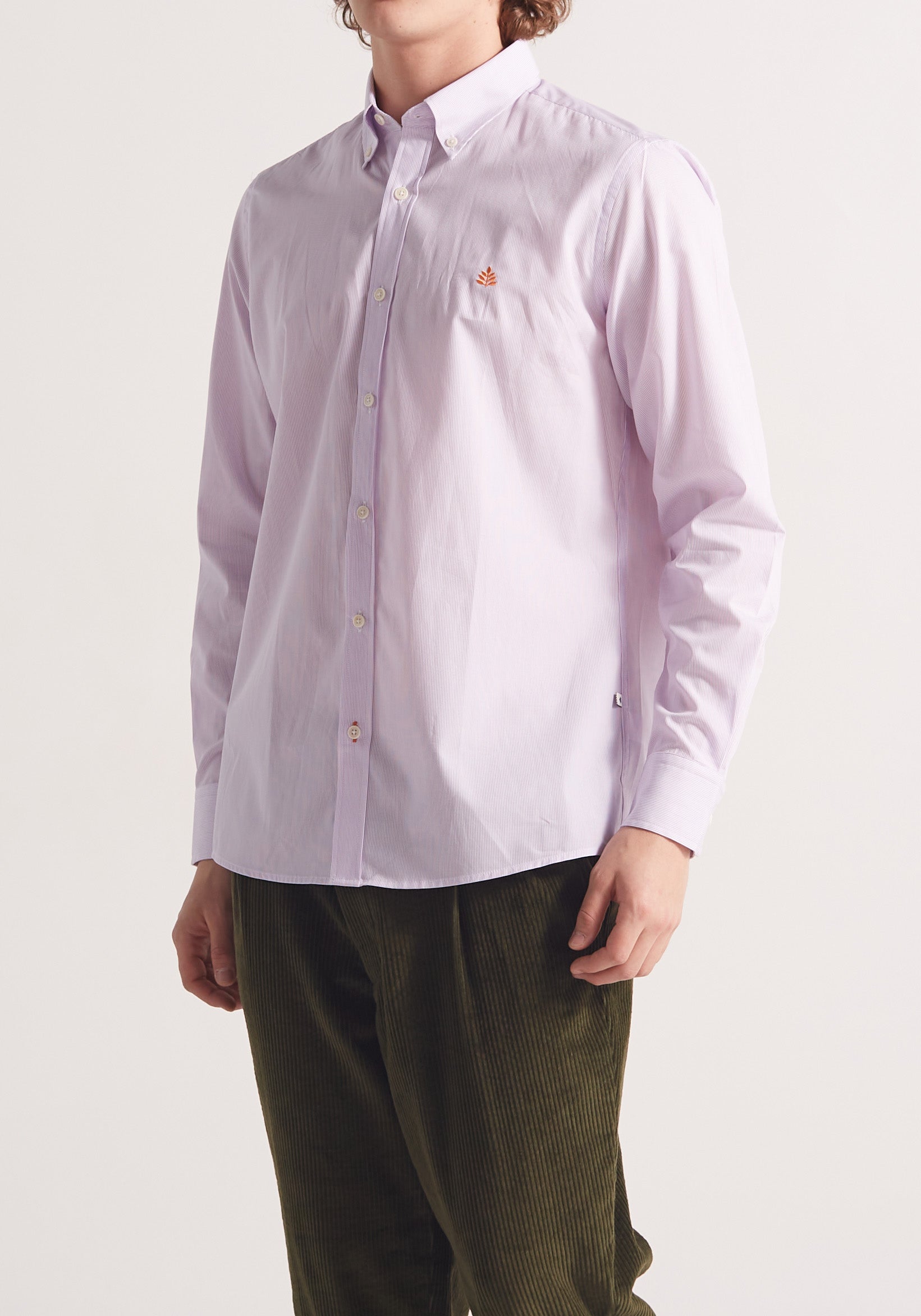 Whitman Slim Lines Lilac-White Shirt