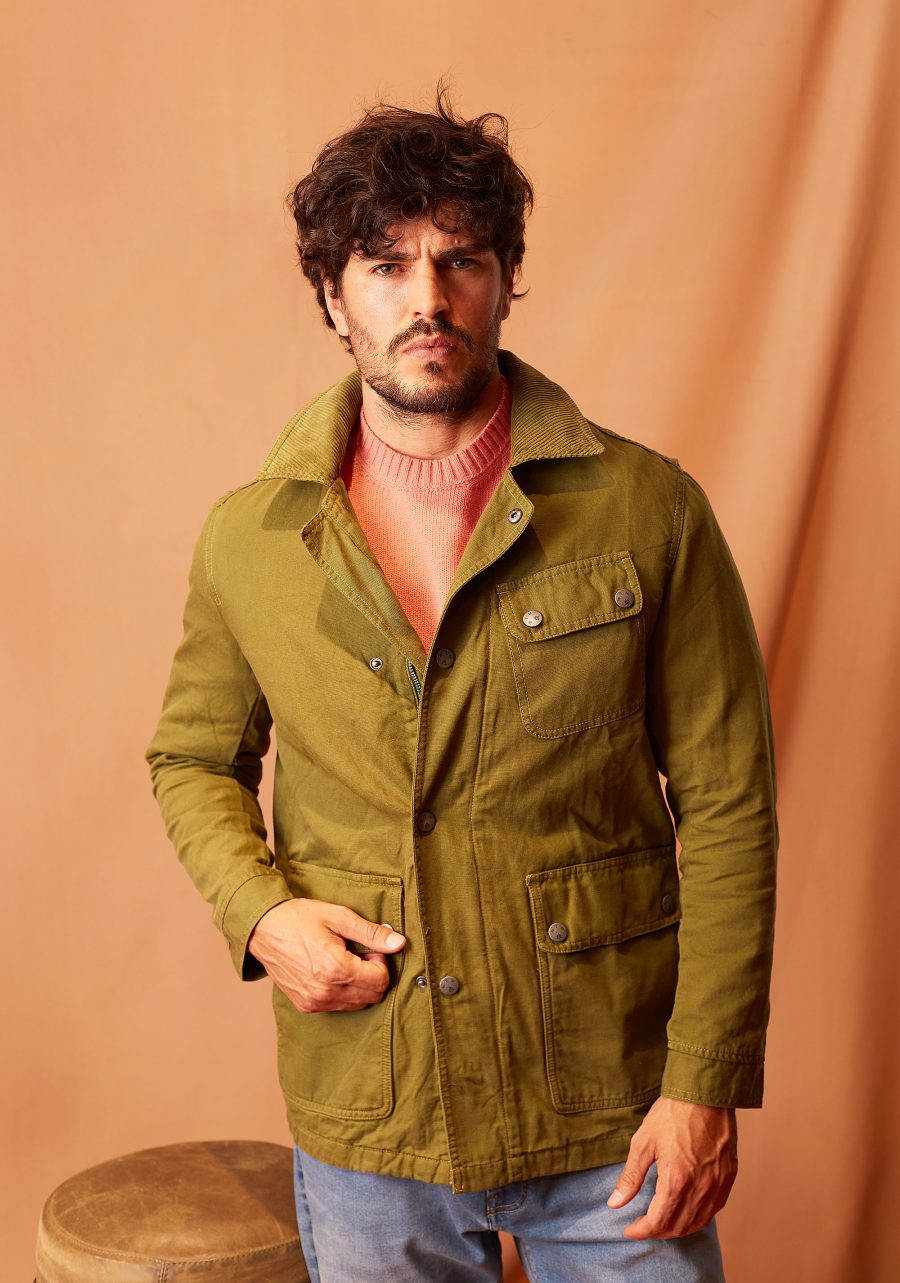 Light green corduroy jacket best sale