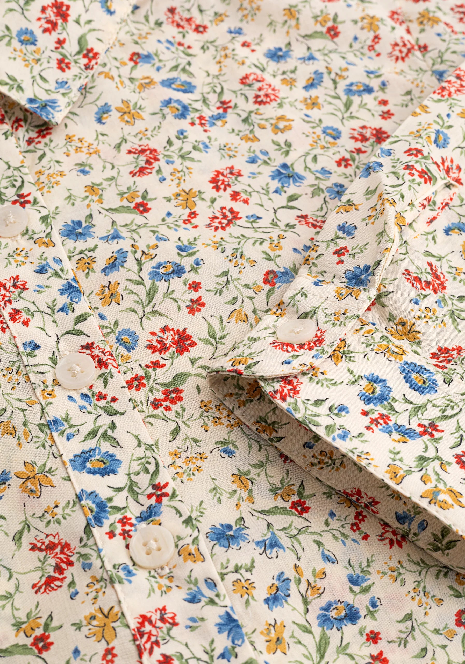 Shirt Allegra fd Ivory Est Flor Blue