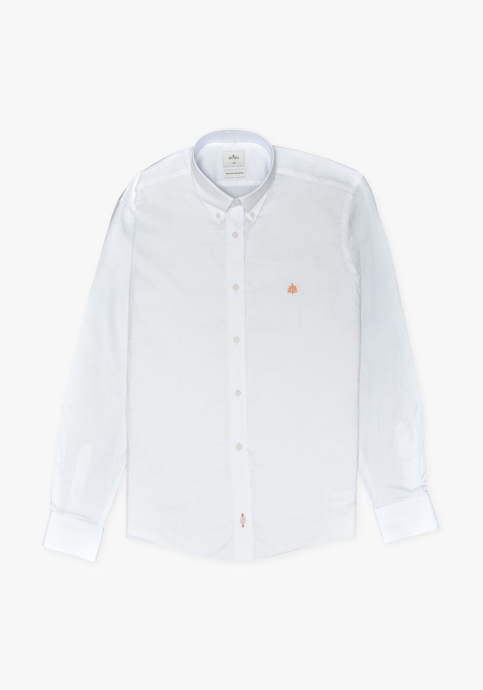 White Shirt Button Down Collar L-Nar