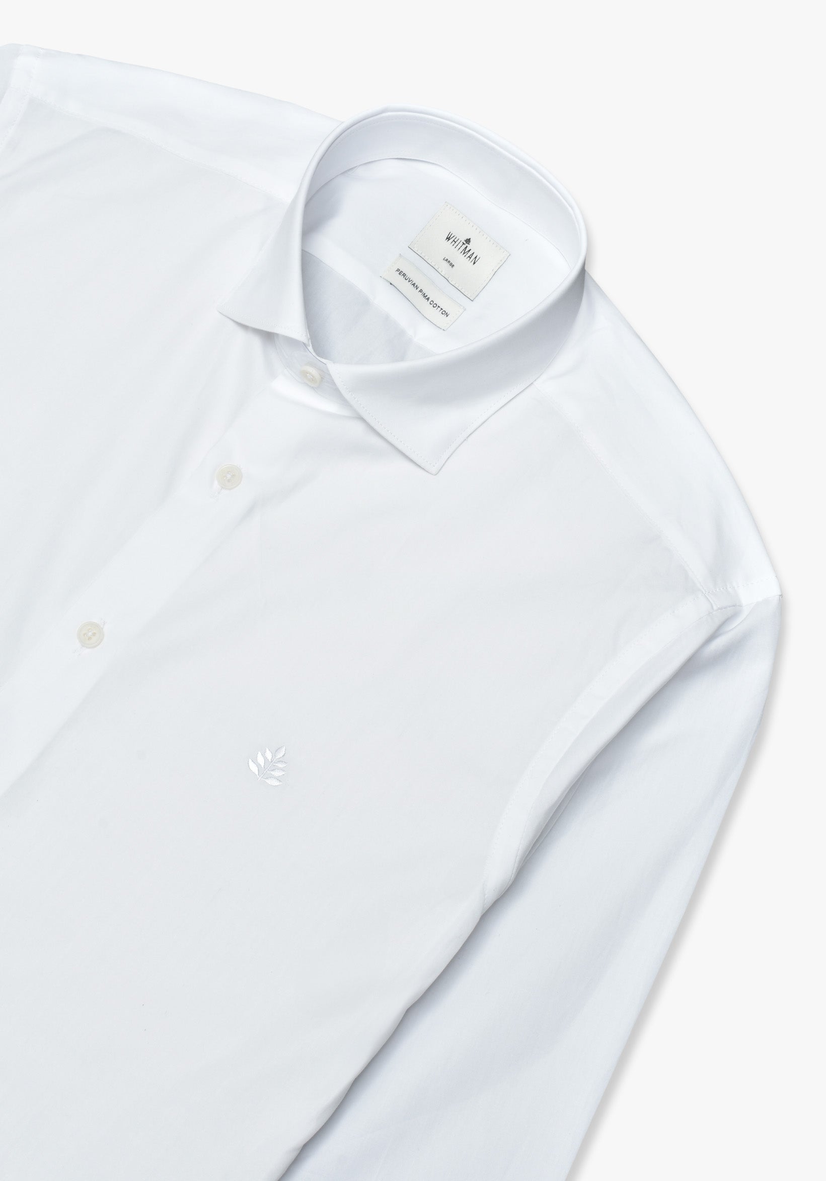 White Shirt Stiff Collar