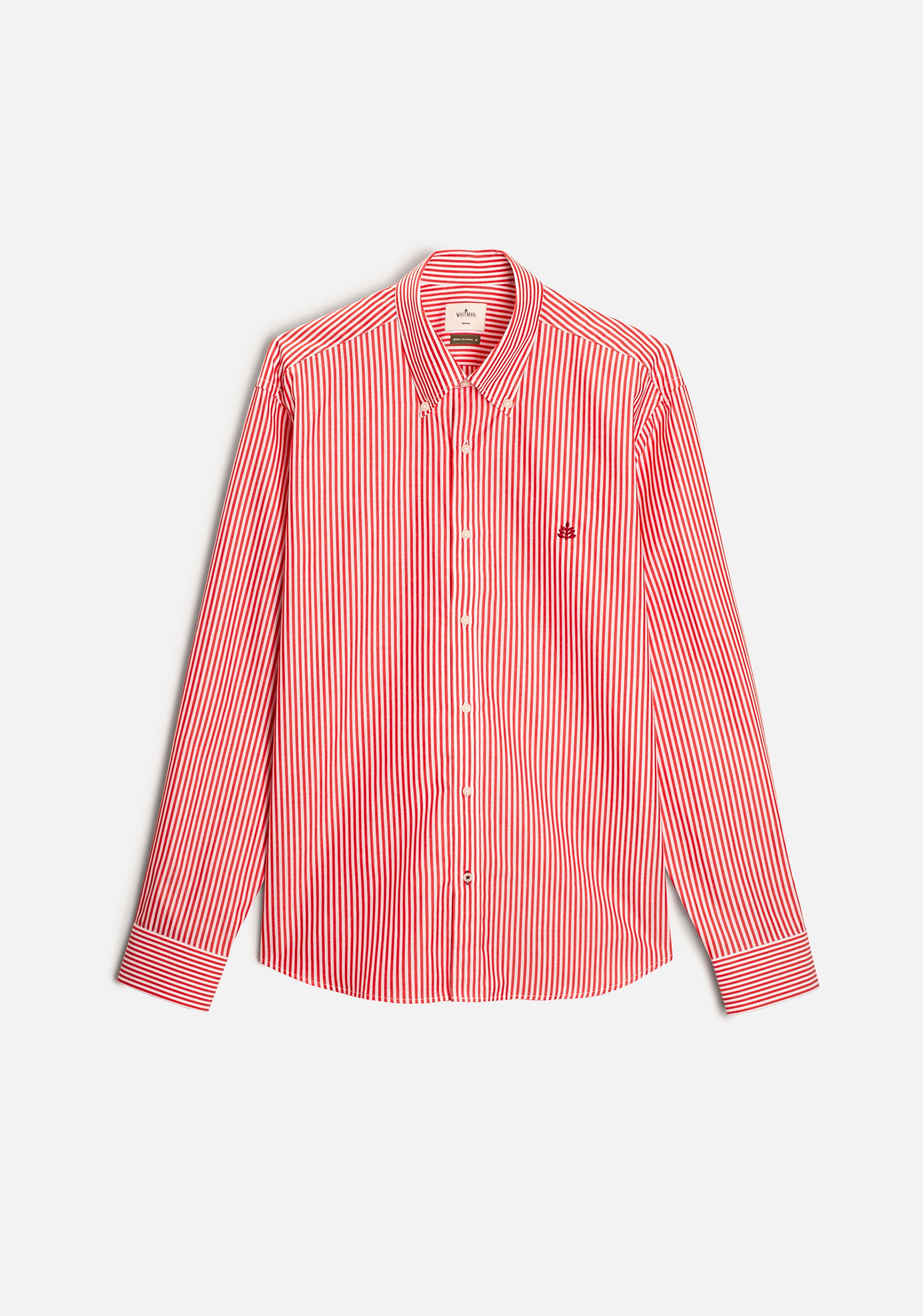 H CBD Striped Shirt Medium L-Vin Cherry