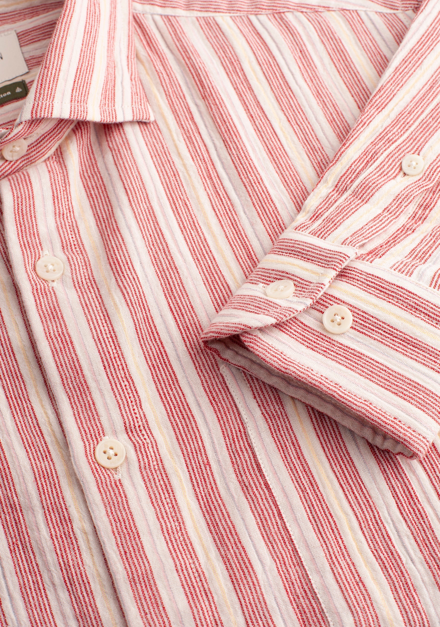Shirt CF Owen Bols Red Stripes - Ivory