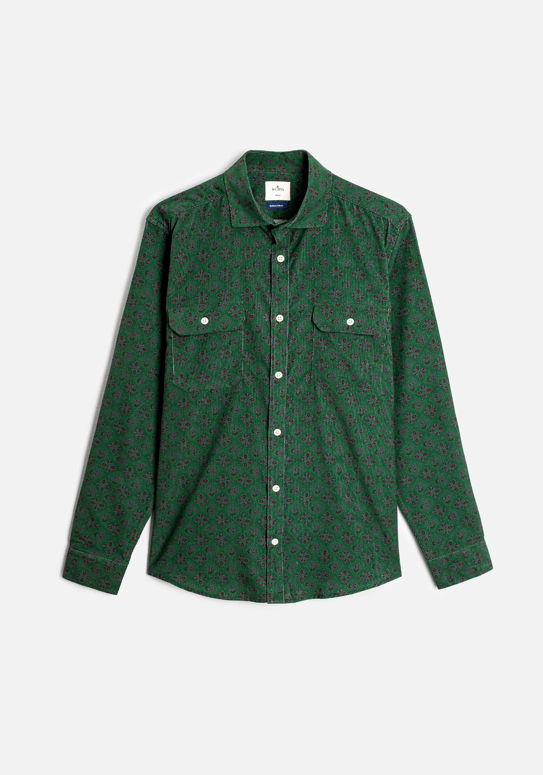 Crayton Corduroy Green Est Shirt