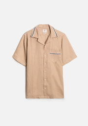 APL Camel Linen Cuban Shirt