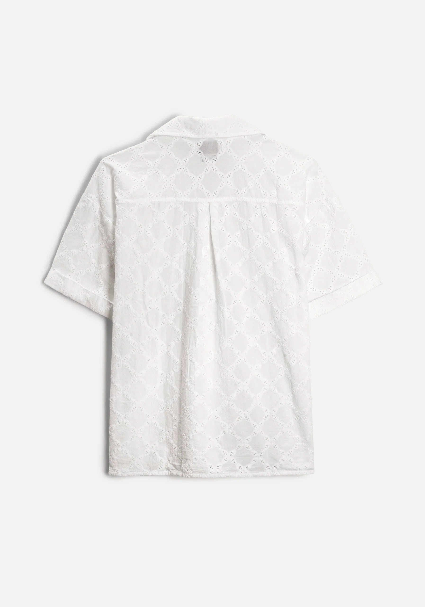 Cuban Shirt Ojal. Kay White