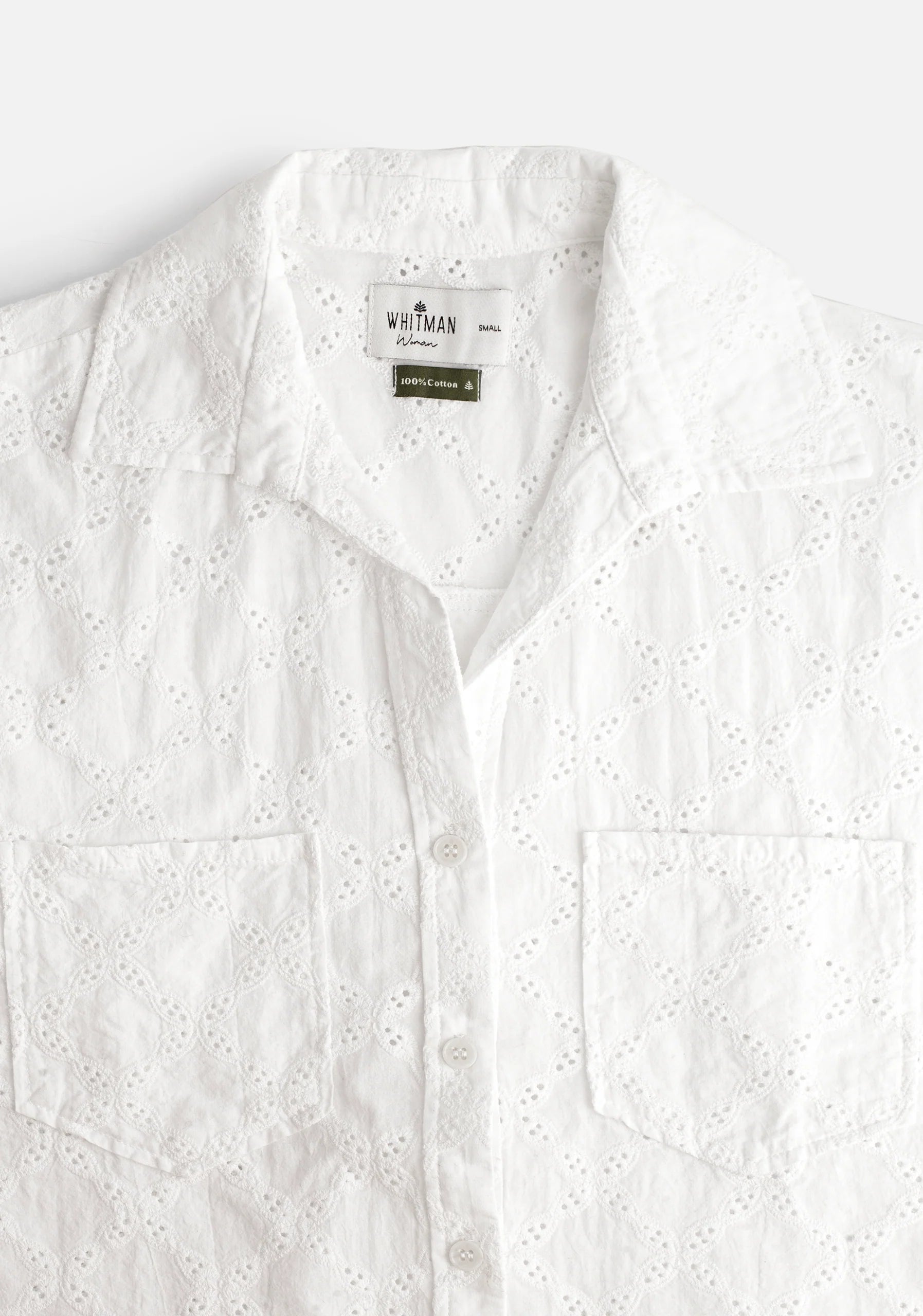 Cuban Shirt Ojal. Kay White