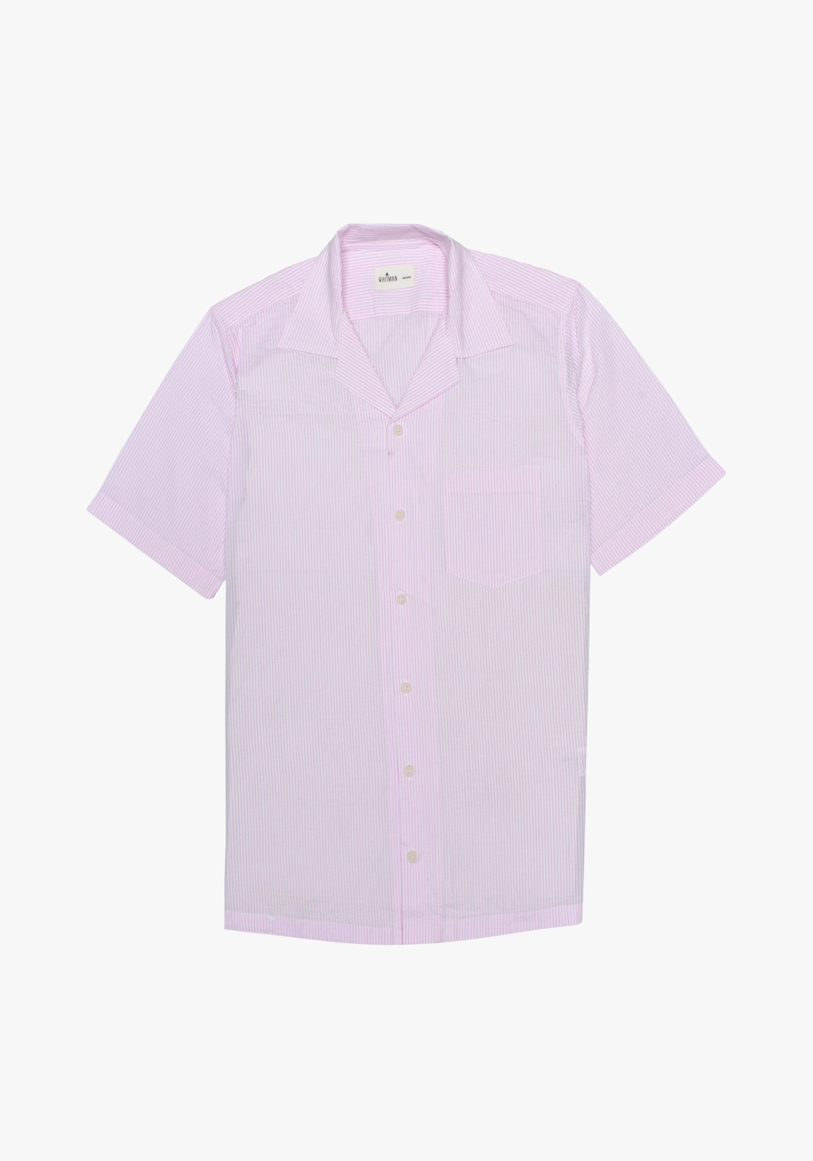 Paros Cuban Shirt Light Pink Stripes