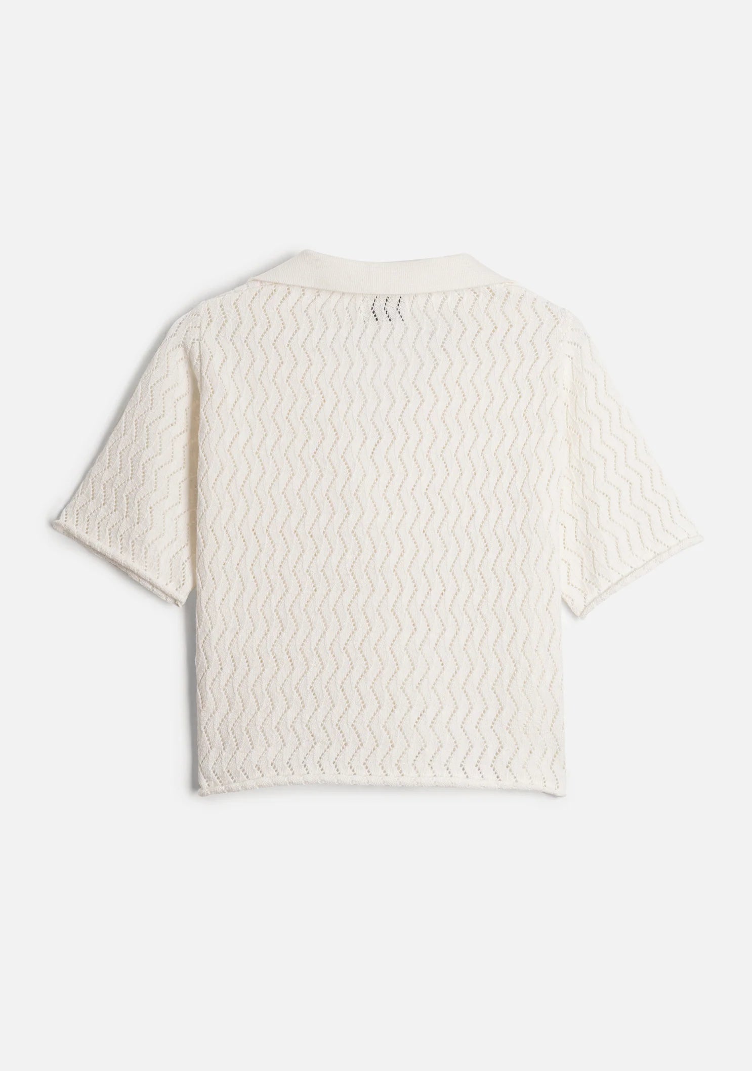Jane Woven Cuban Shirt Ivory