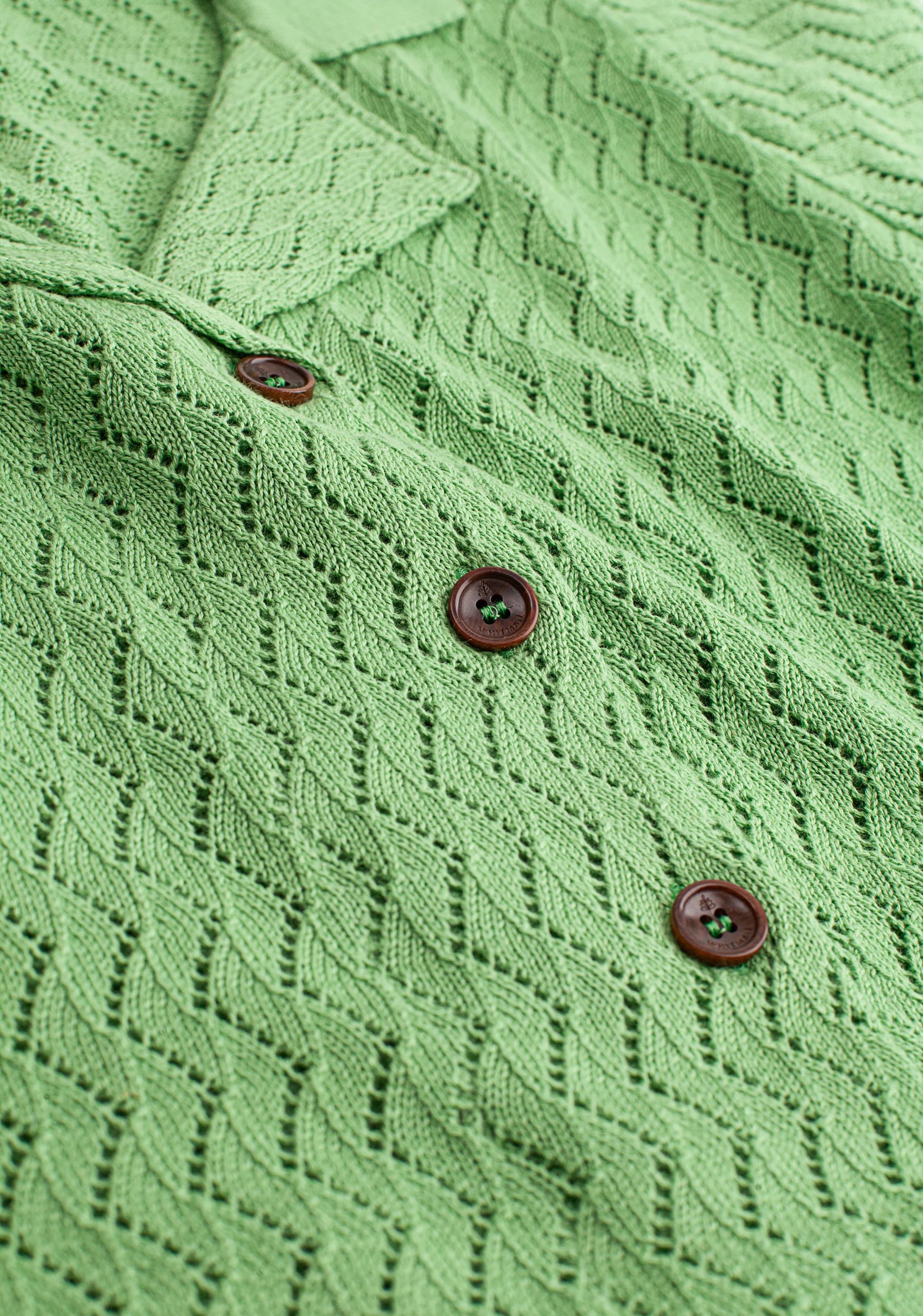 Jane Woven Cuban Shirt Medium Green