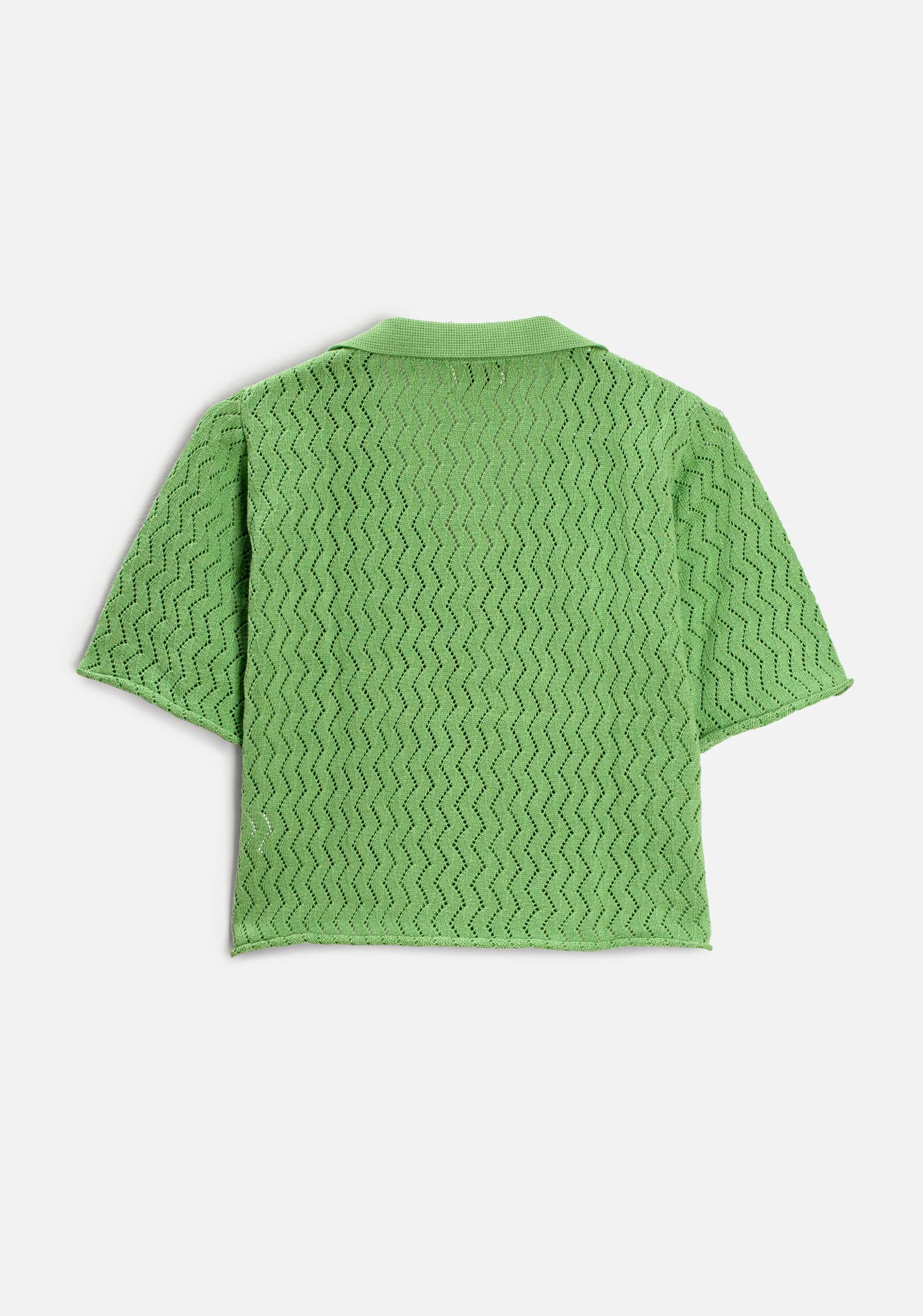 Jane Woven Cuban Shirt Medium Green