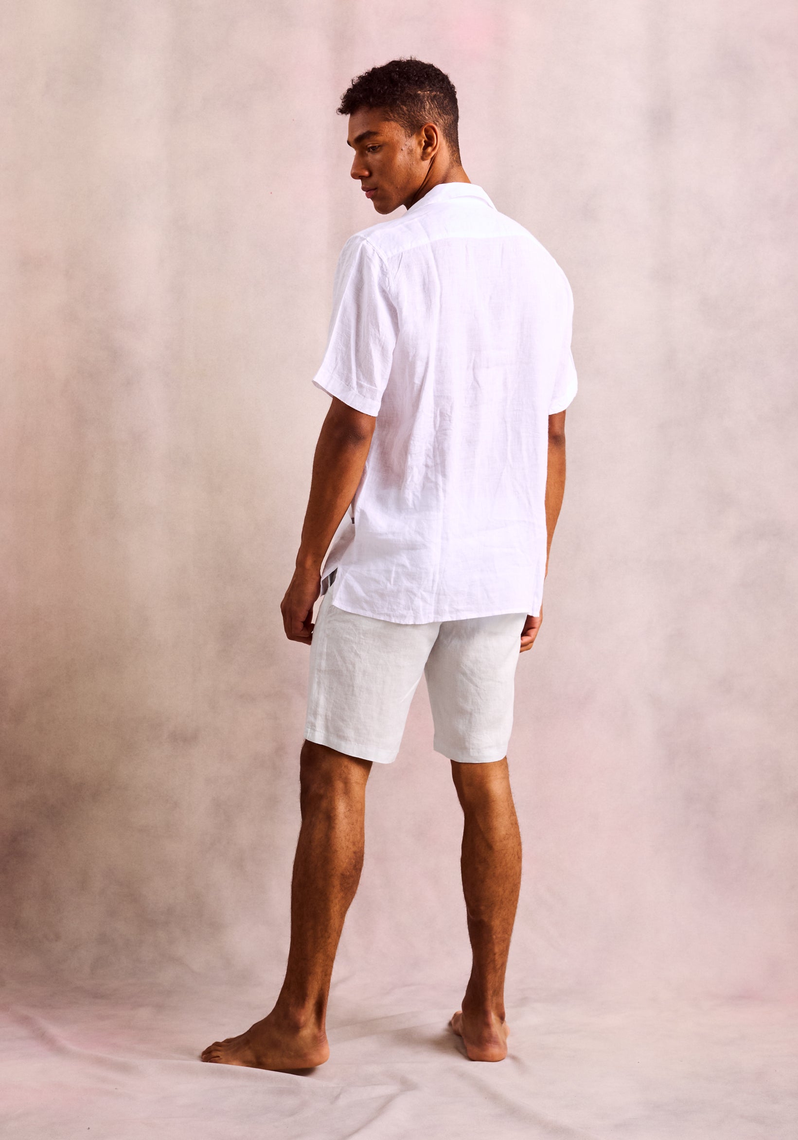 Guayabera Bol. White Short Sleeve