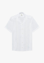 Guayabera Bol. White Short Sleeve