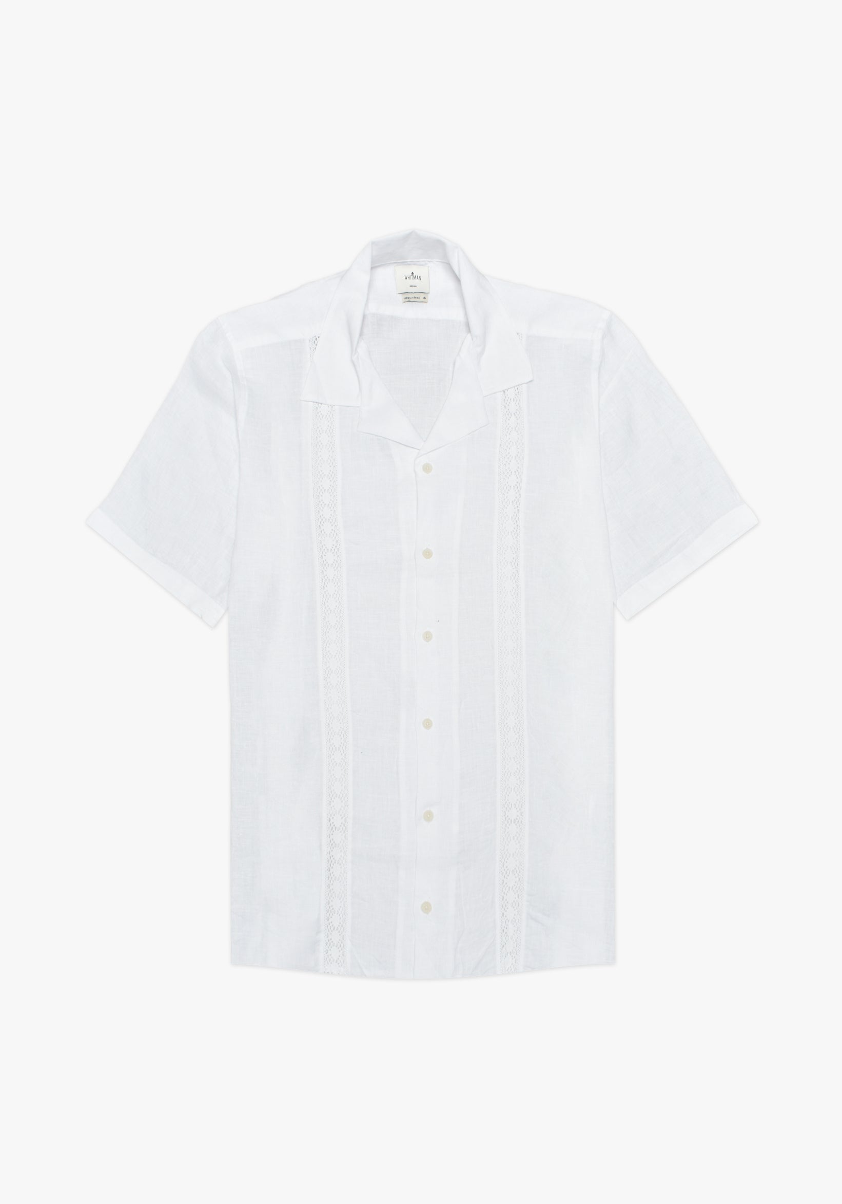 Guayabera Bol. White Short Sleeve