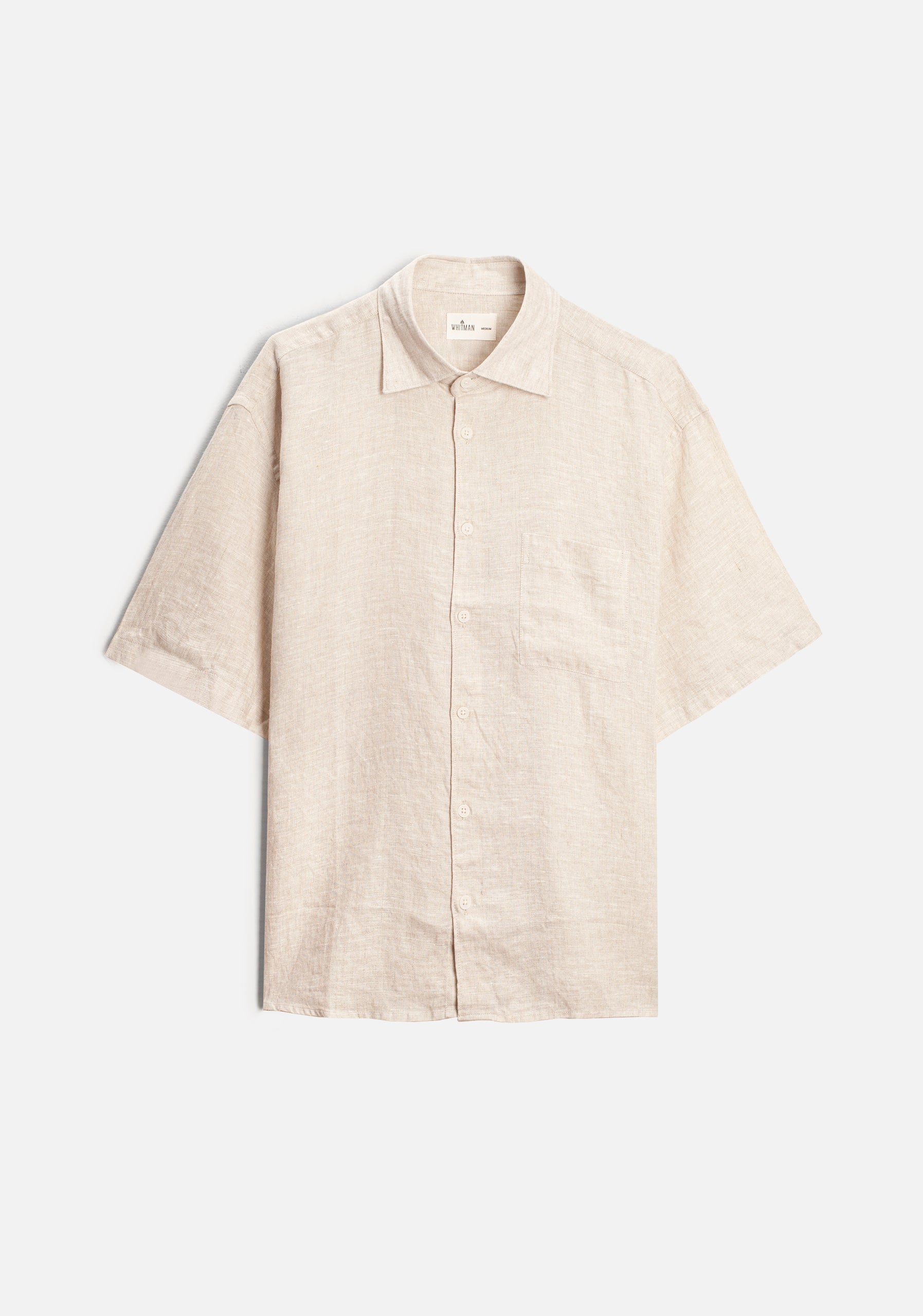 H Boxy Linen Shirt in Oat