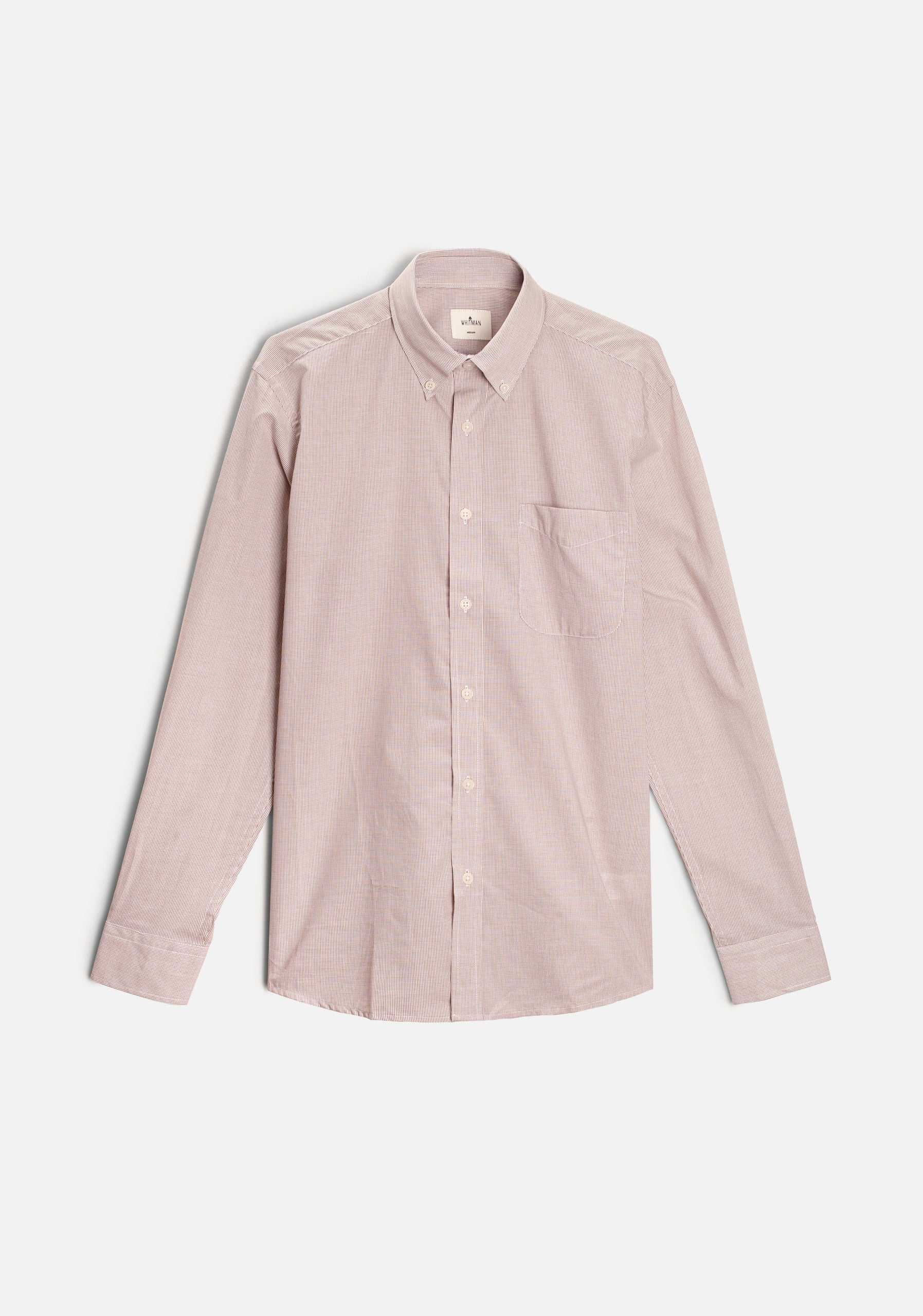 H CBD Small Checkered Shirt in Light Brown