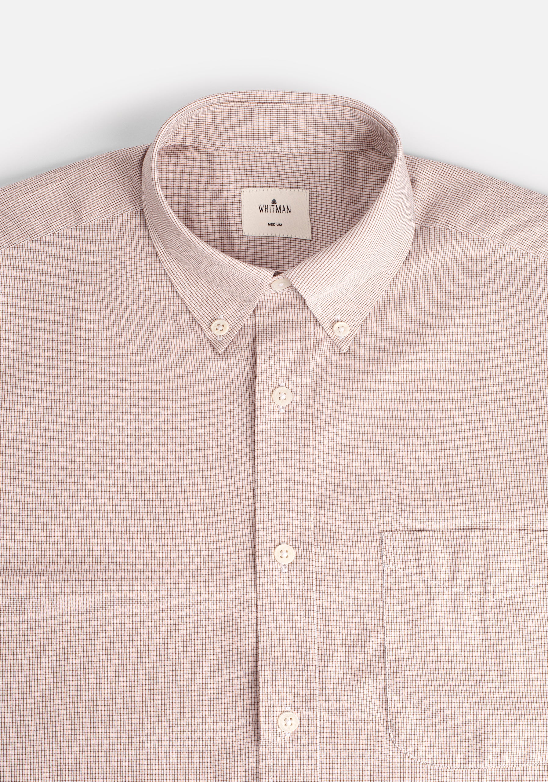 H CBD Small Checkered Shirt in Light Brown