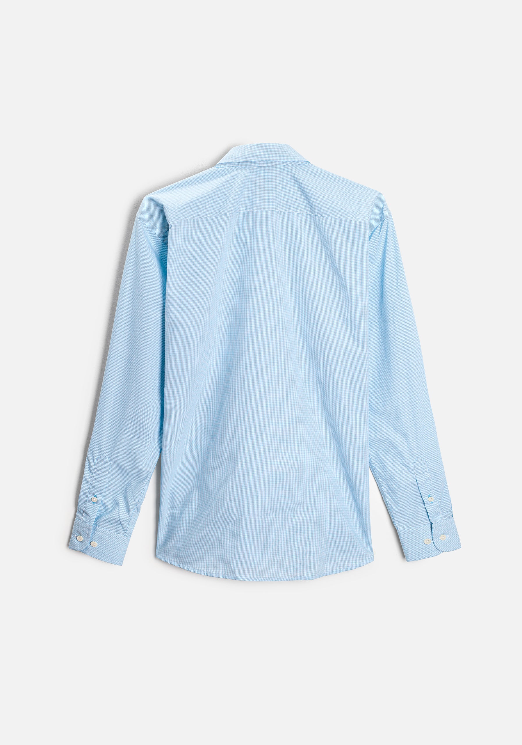 H CBD Shirt Small Checkered L-Ant Medium Blue