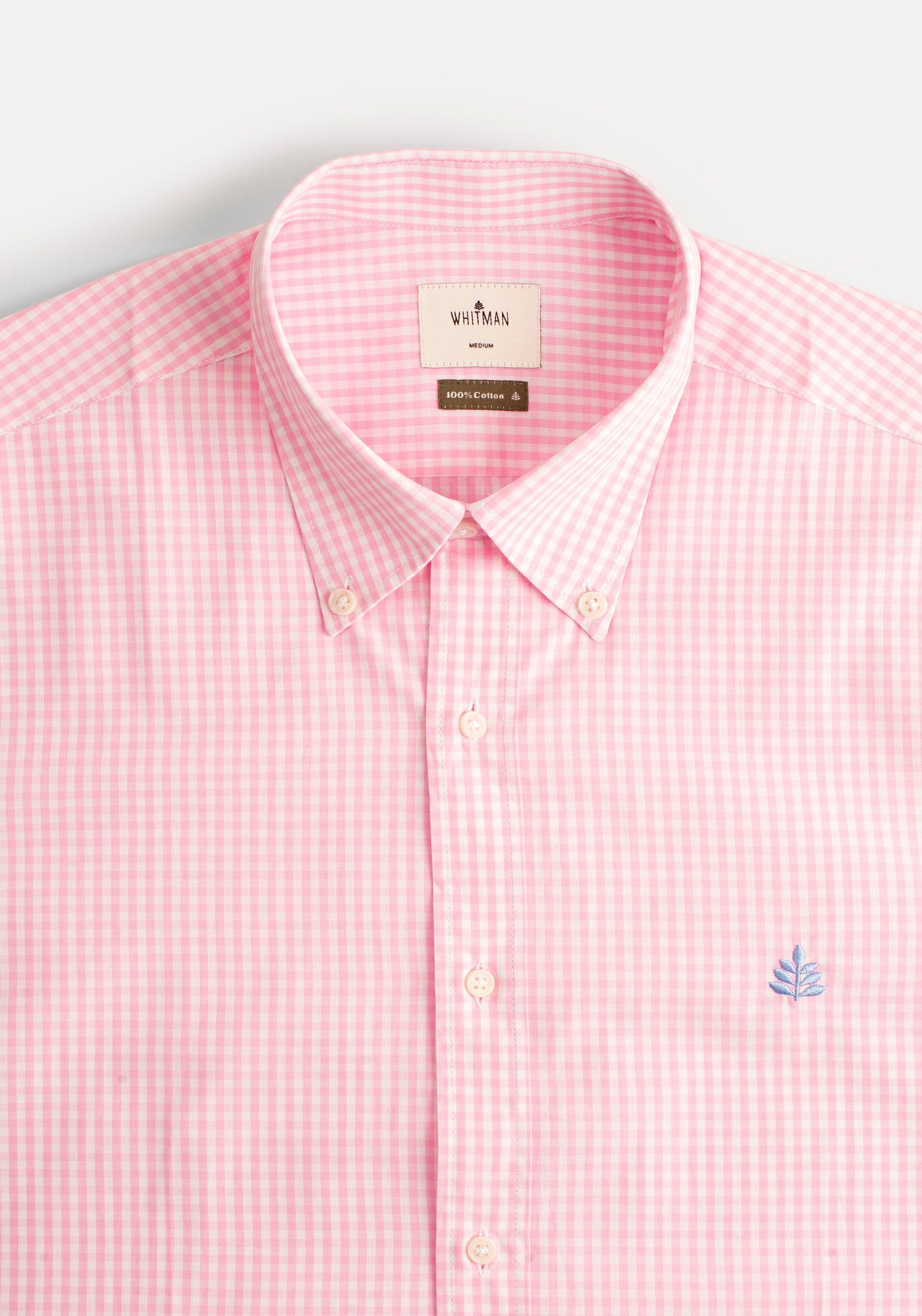 H CBD Shirt Small Checkere Light Pink